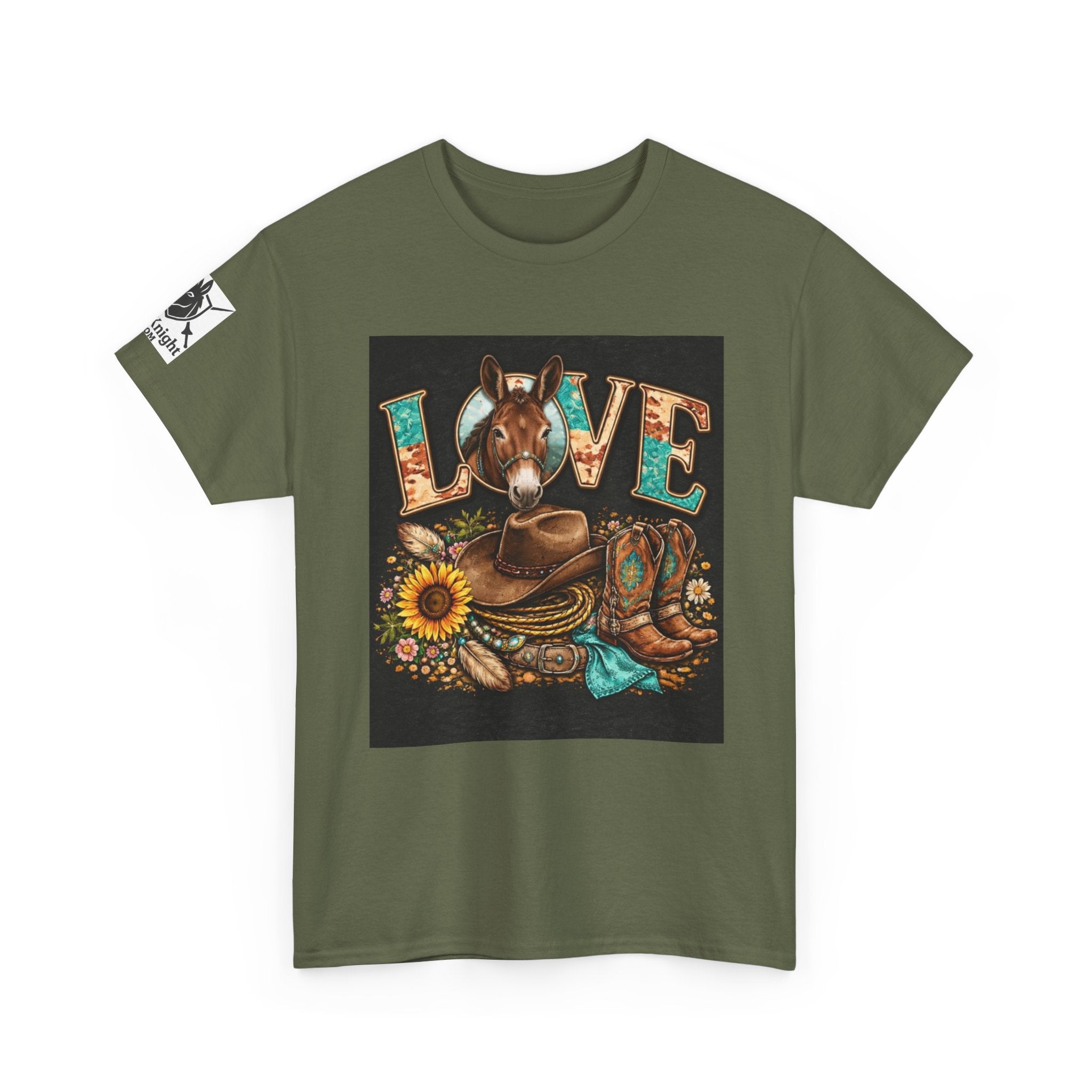 Western rider Love Mules— Cowgirl western Graphic Tee