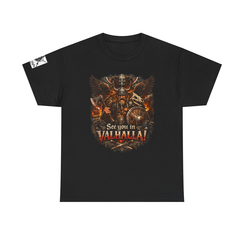 Viking shirt See you in Valhalla — Funny Knight Tee