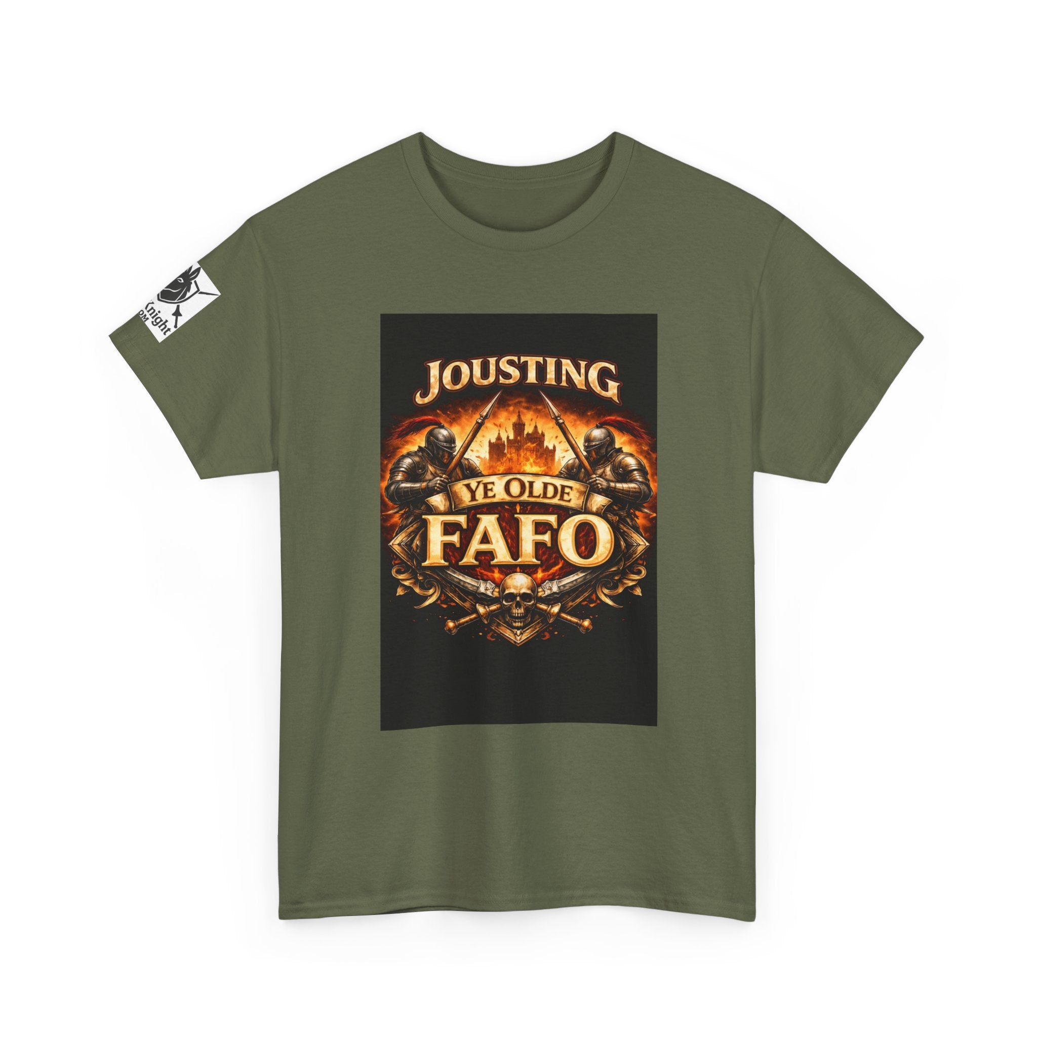 Jousting Ye Olde Fafo T-Shirt — Medieval Vintage Tournament Graphic Tee