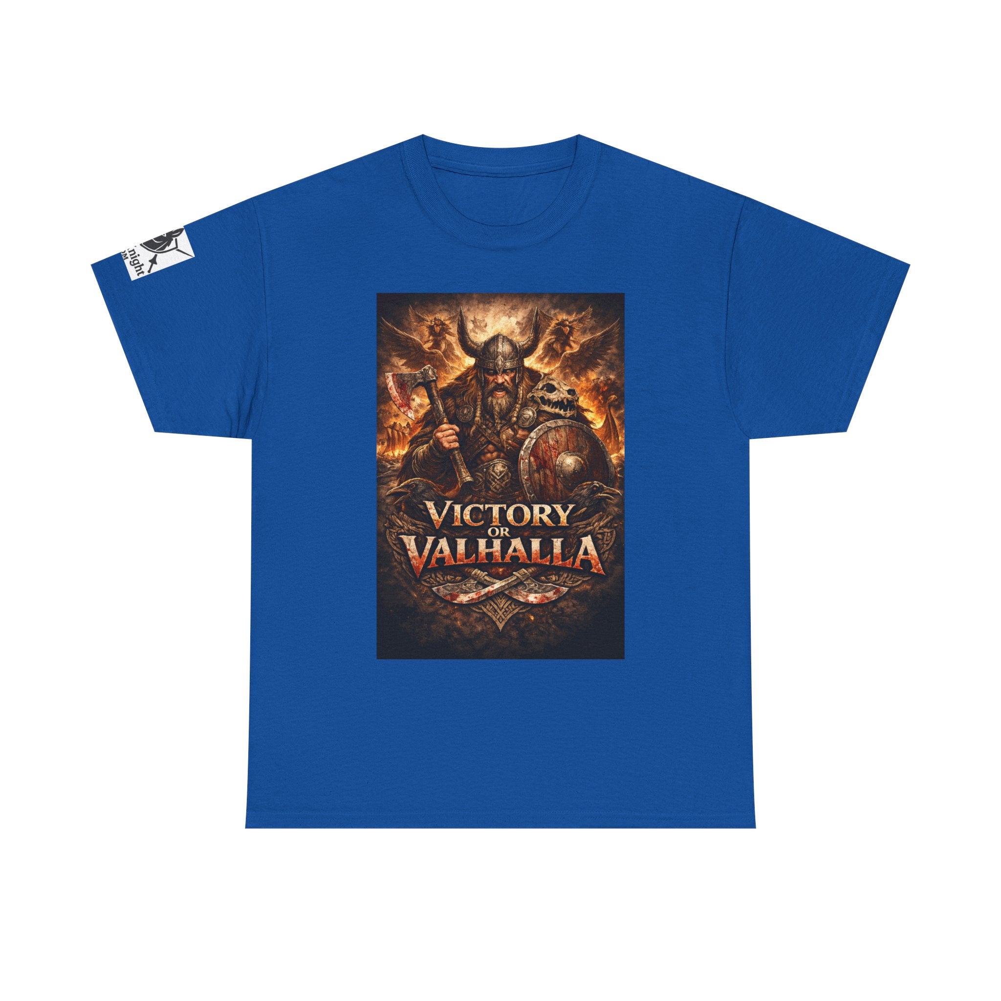 Viking shirt with Odin  -Victory or Valhalla!   Viking tee
