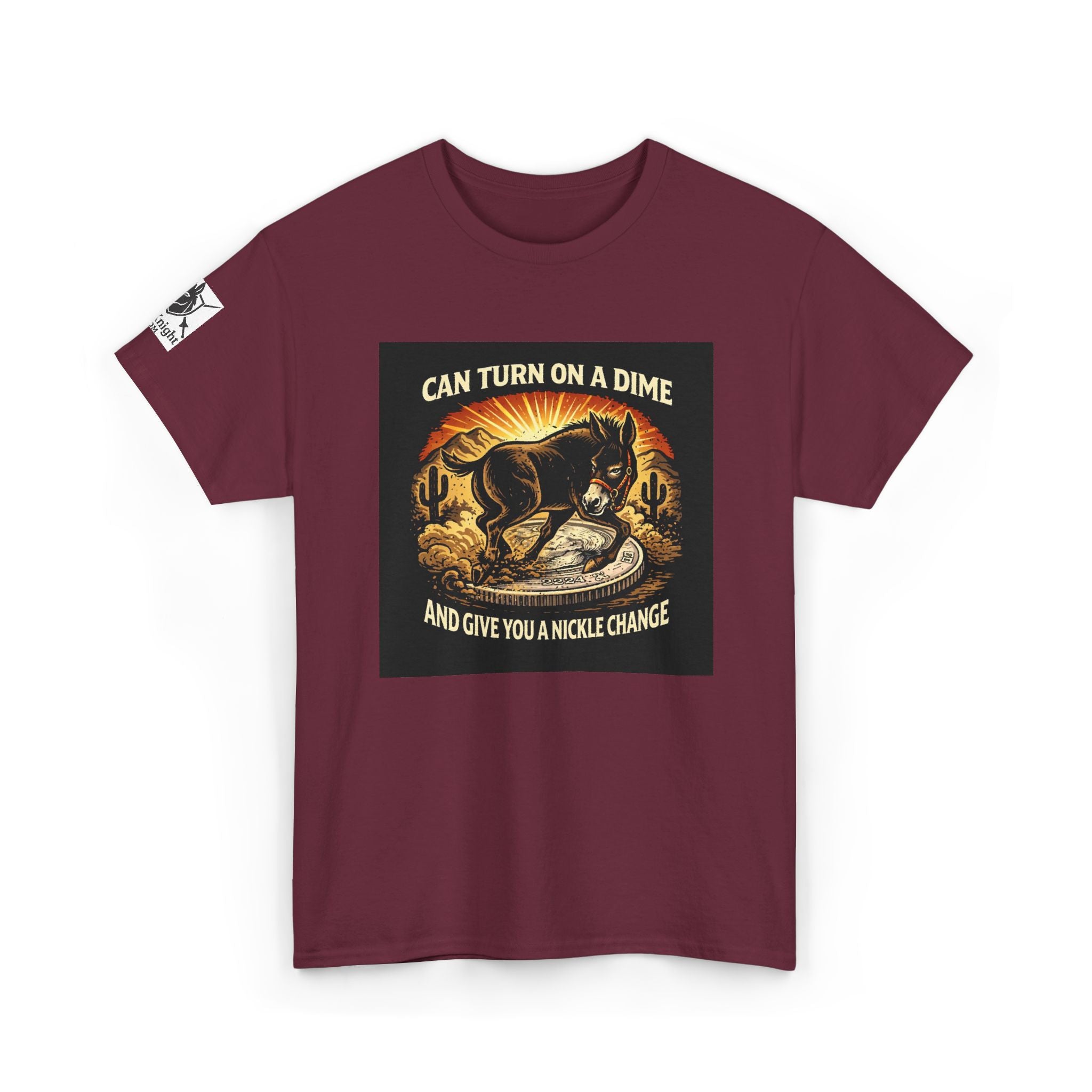 Mule Rider Retro Graphic Tee - "Can Turn on a Dime and Give You a Nickel Change"