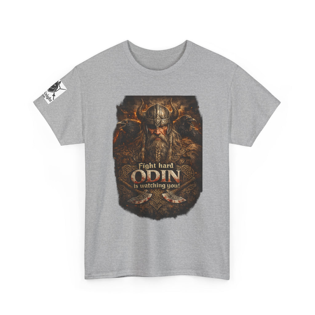 Viking shirt -Fight Hard Odin is watching you! — Funny Knight Tee
