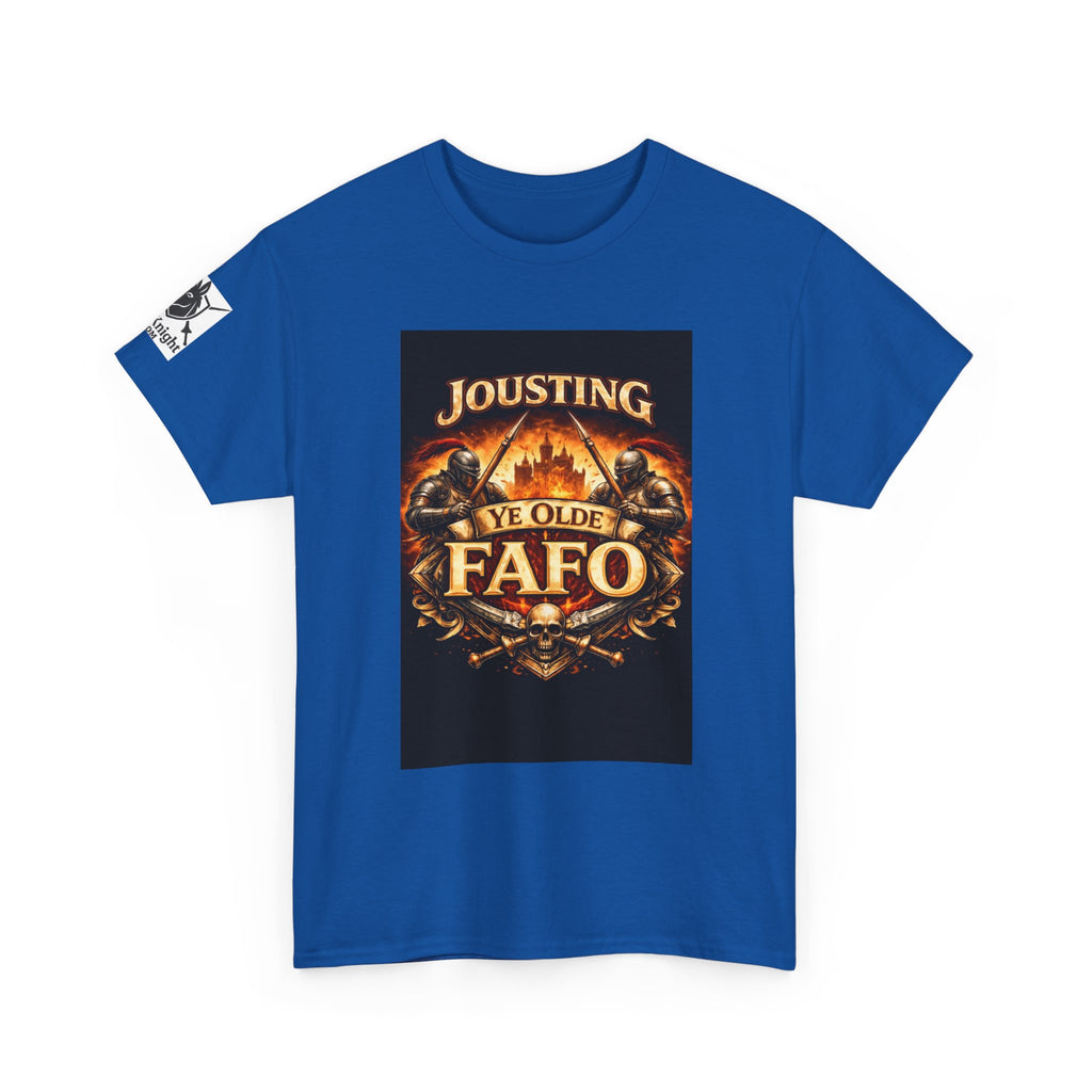 Jousting Ye Olde Fafo T-Shirt — Medieval Vintage Tournament Graphic Tee