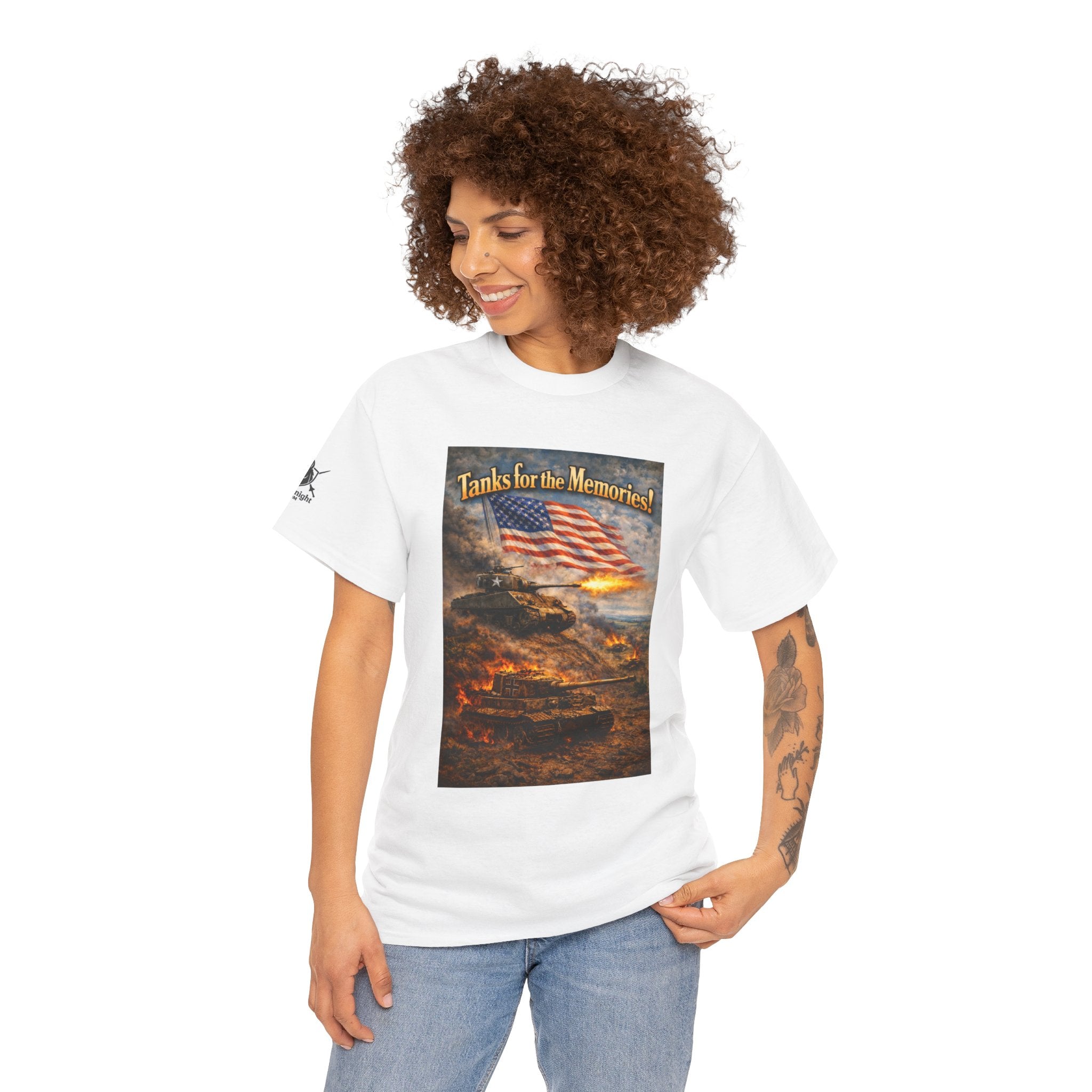 WWII Tank Battle USA Graphic Tee - "Tanks for the Memories"