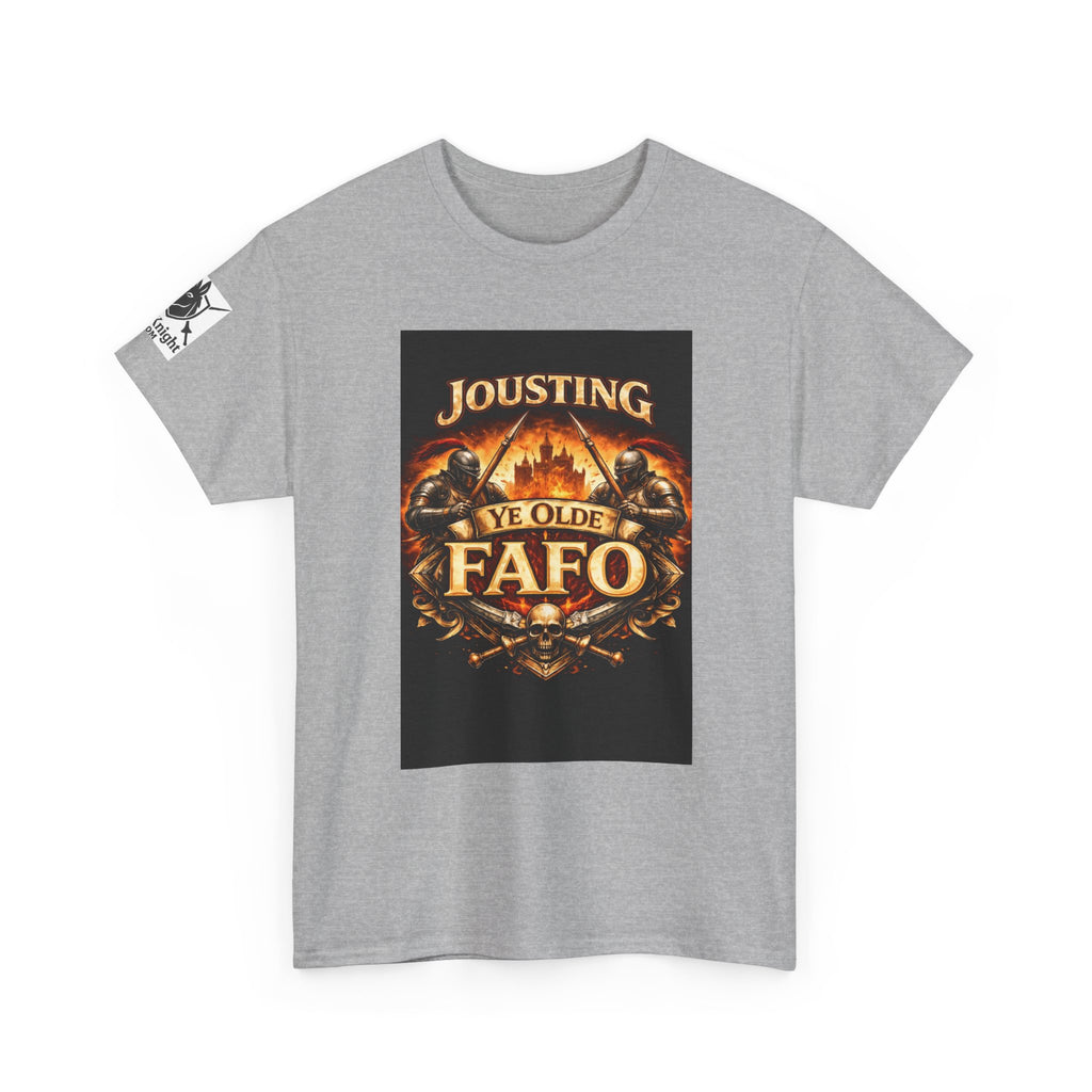Jousting Ye Olde Fafo T-Shirt — Medieval Vintage Tournament Graphic Tee