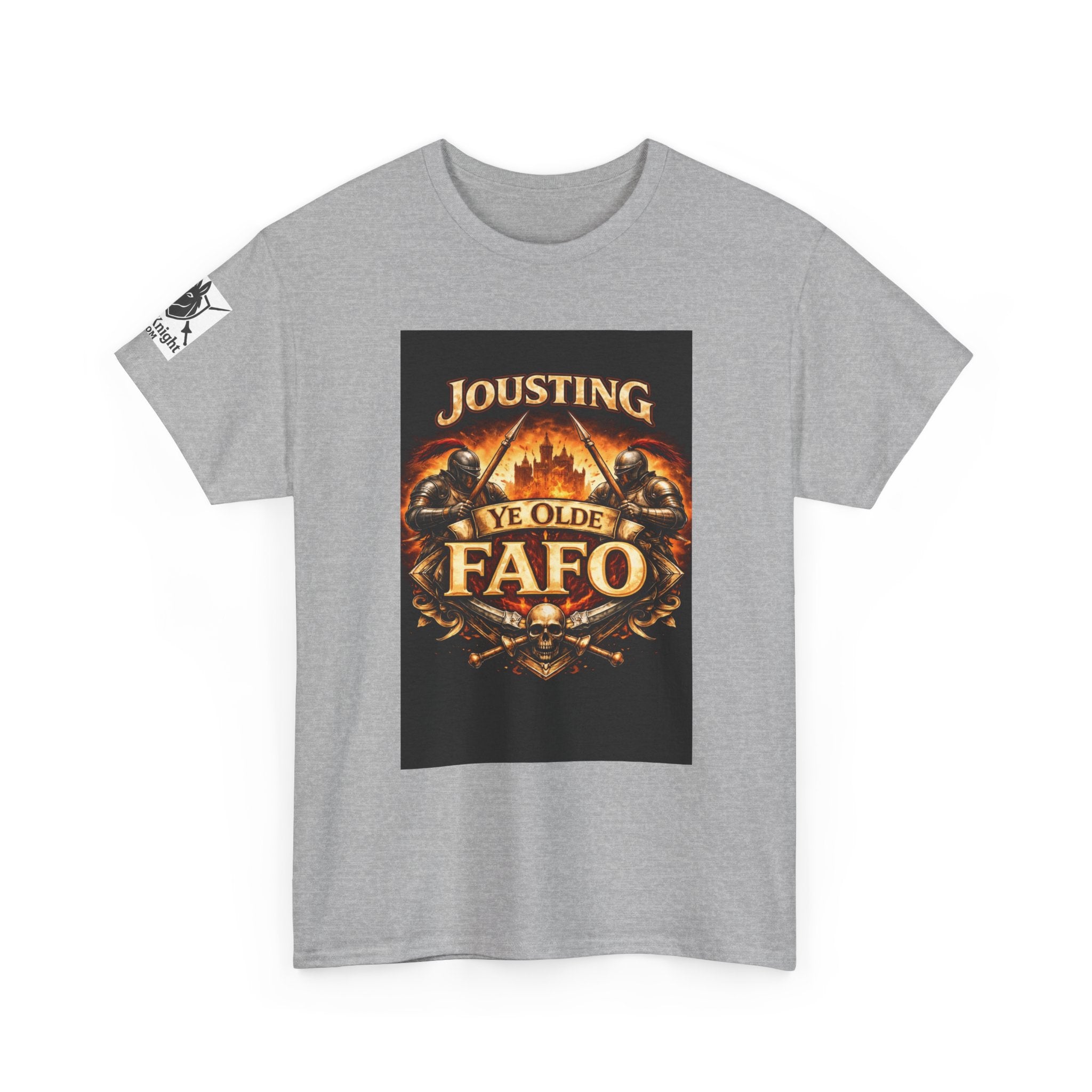 Jousting Ye Olde Fafo T-Shirt — Medieval Vintage Tournament Graphic Tee