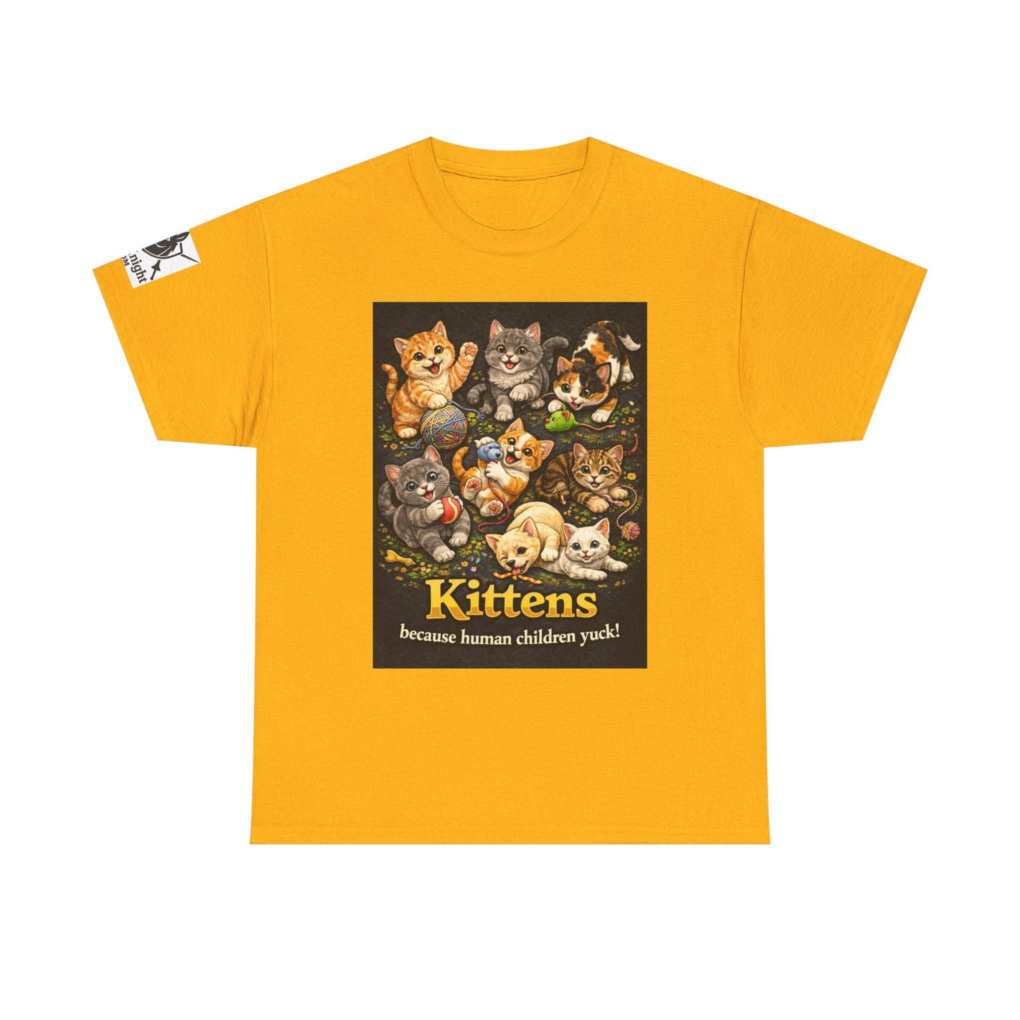 Kittens playing.  Kittens because human Children Yuck!  Teeshirt