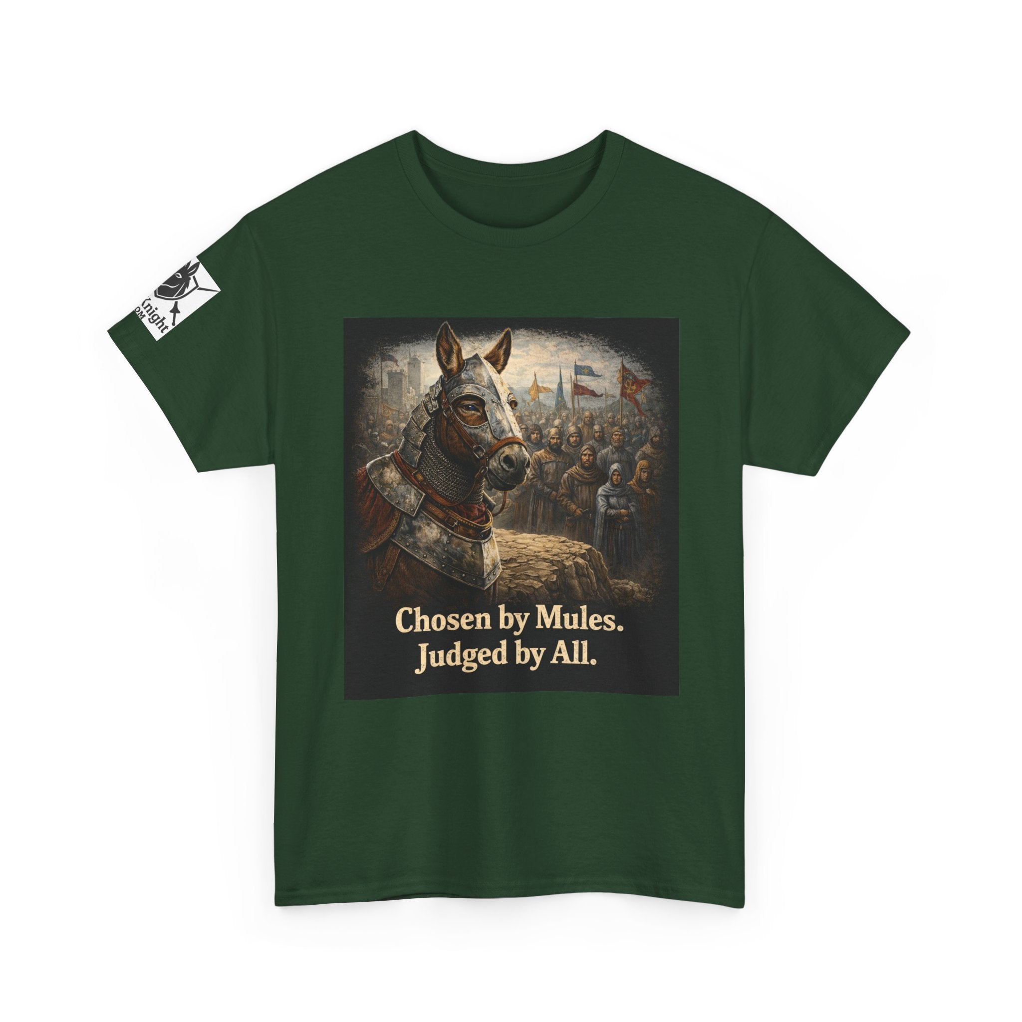 Chosen by Mules Tee — Funny Medieval Donkey Graphic T-Shirt