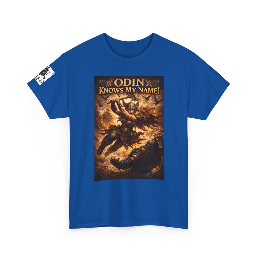 Viking Valkyrie shirt -Odin Knows my Name! — viking Tee