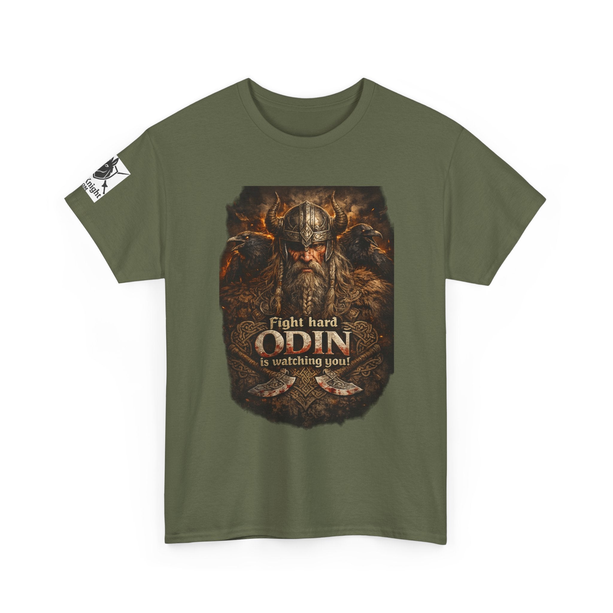 Viking shirt -Fight Hard Odin is watching you! — Funny Knight Tee