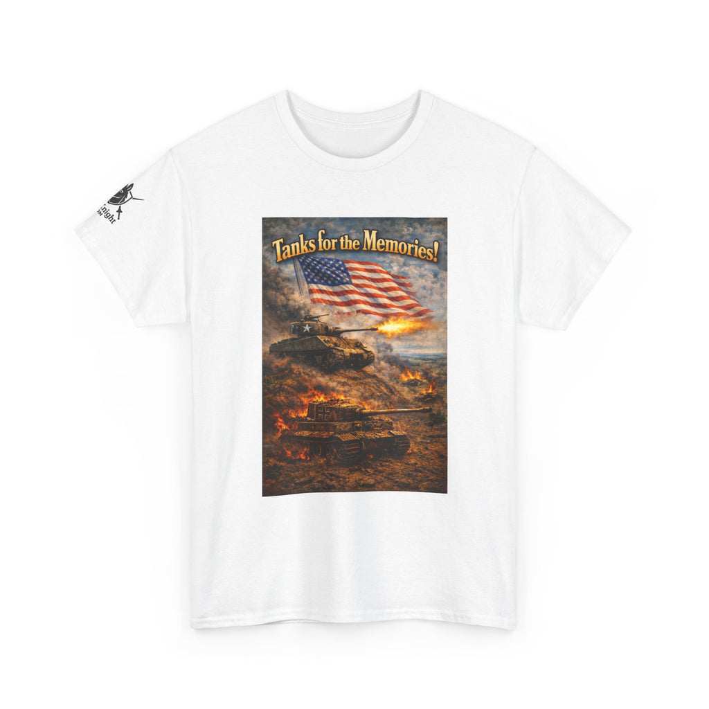 WWII Tank Battle USA Graphic Tee - "Tanks for the Memories"