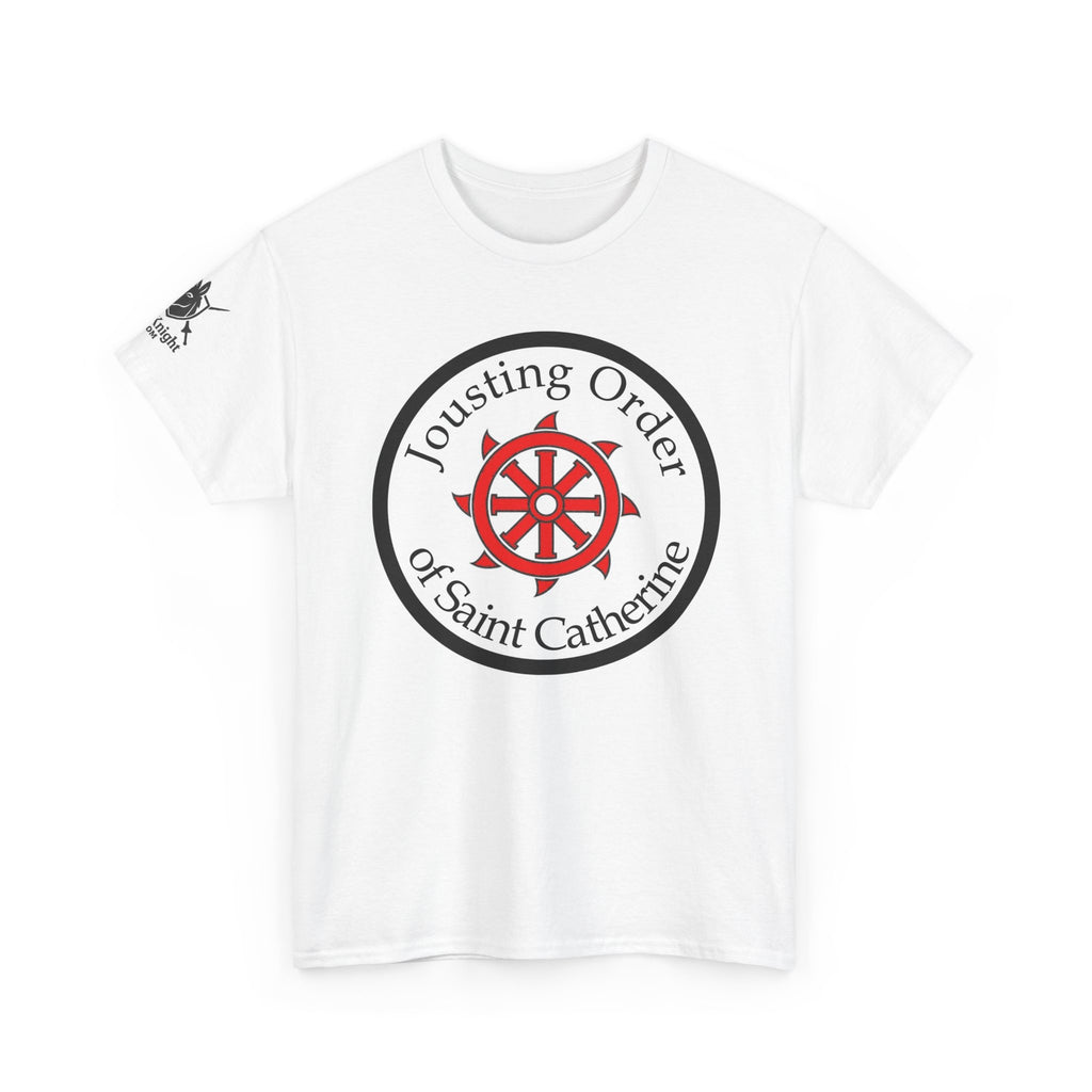 Saint Catherine Jousting Order Tee — Medieval Crest T‑Shirt