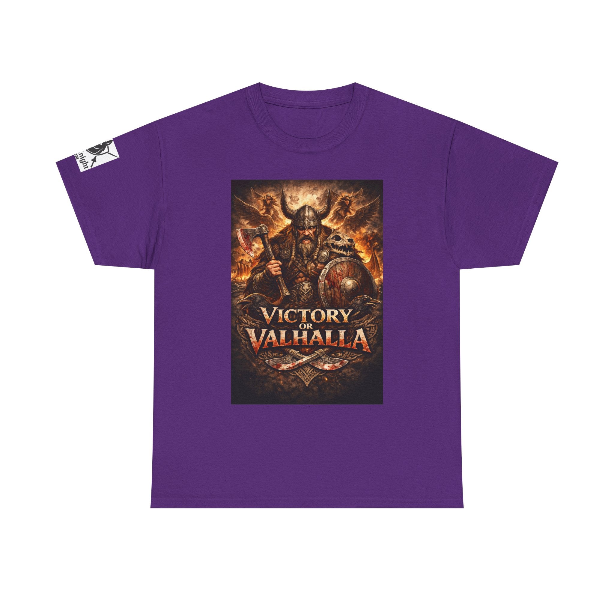 Viking shirt with Odin  -Victory or Valhalla!   Viking tee