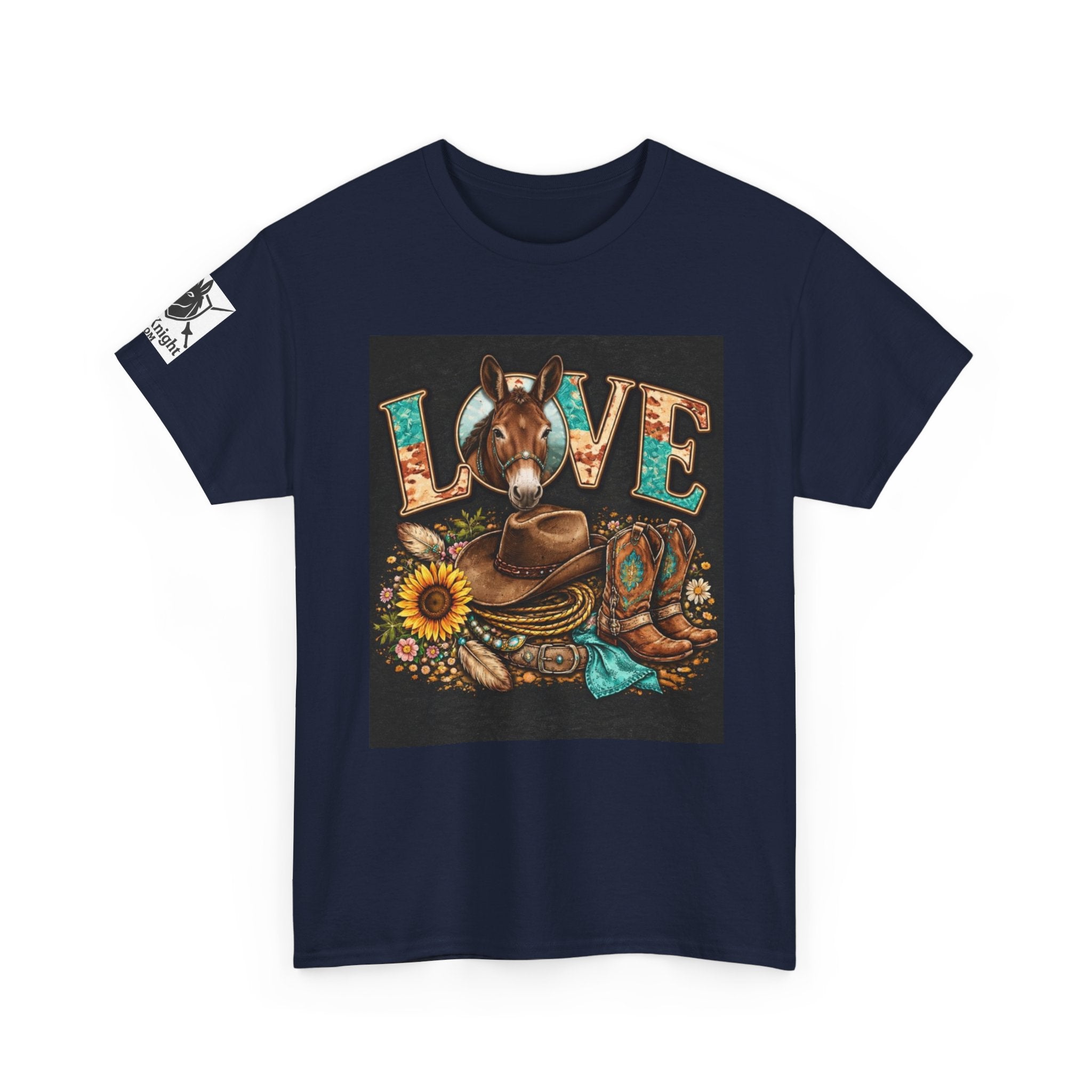 Western rider Love Mules— Cowgirl western Graphic Tee