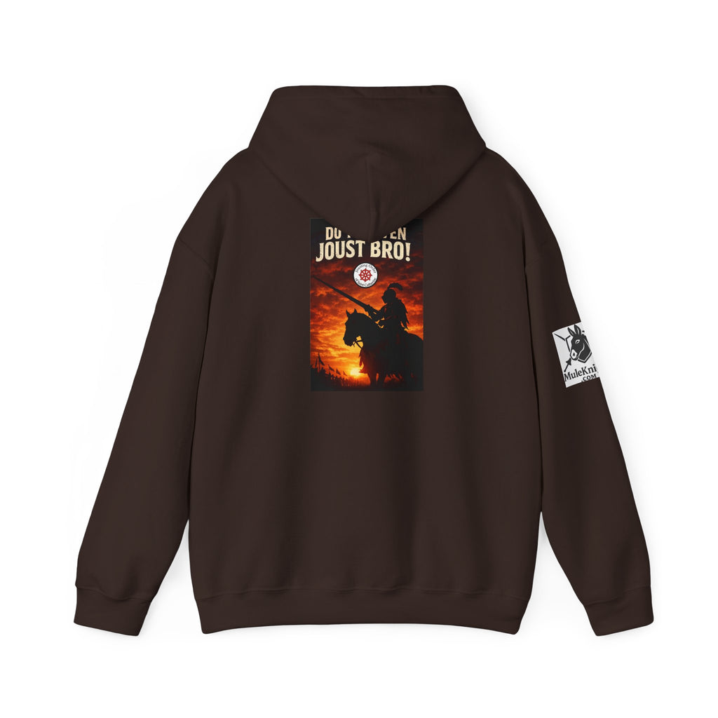 Jousting Hoodie — "Do You Even Joust Bro?" Medieval Tournament Sweatshirt