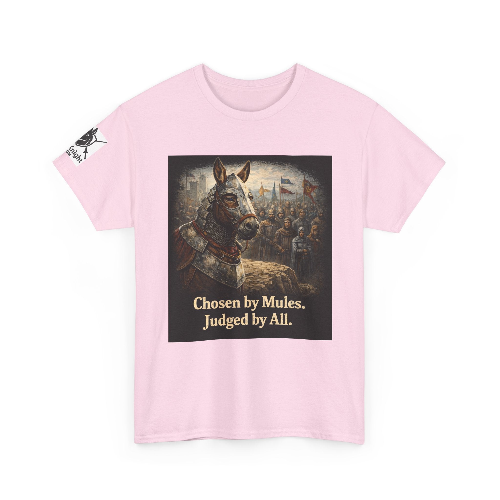 Chosen by Mules Tee — Funny Medieval Donkey Graphic T-Shirt