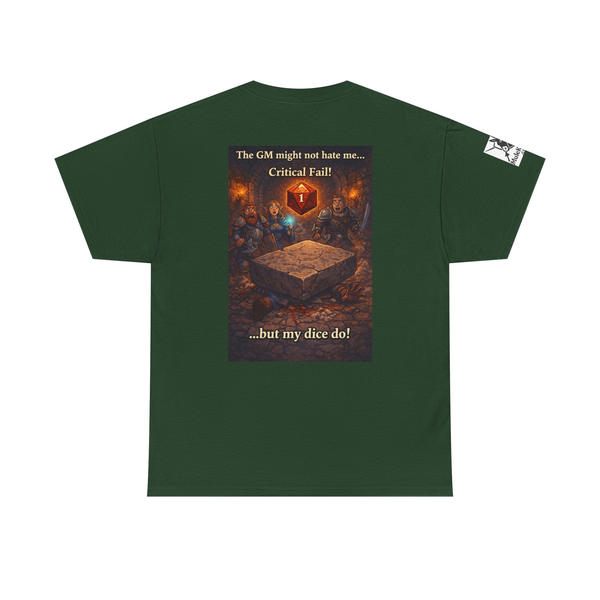 Gaming Tee— “The GM might not hate me.  But my dice do!"  funny tee