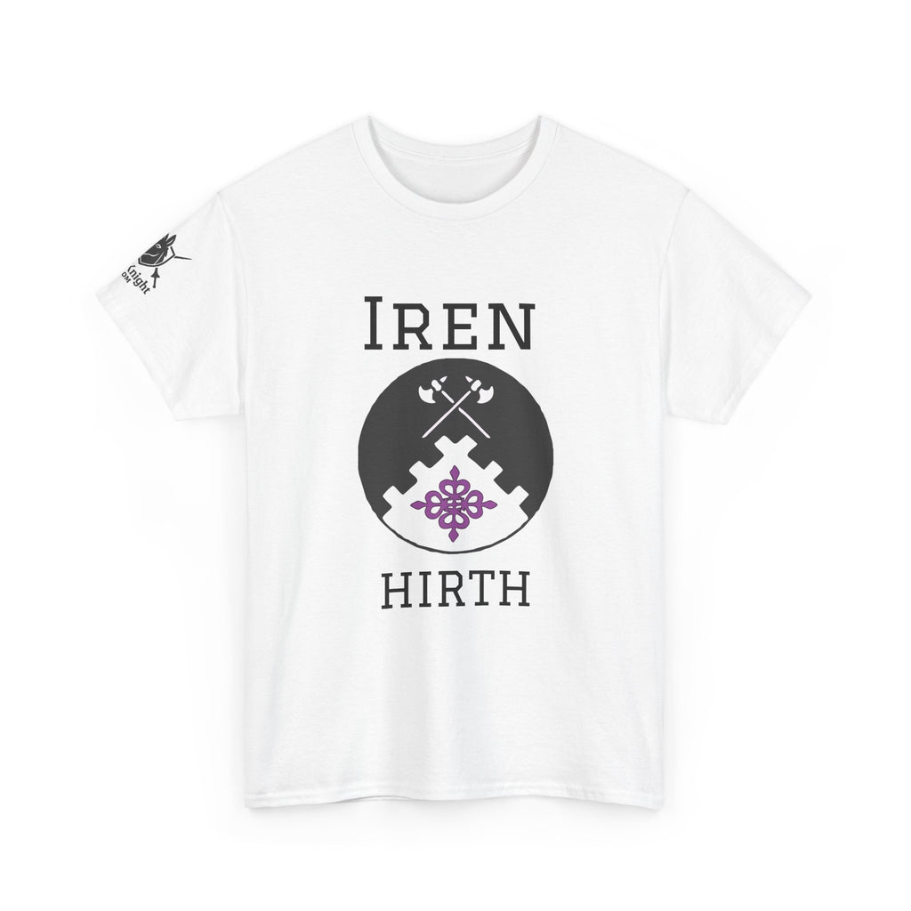 Iren Hirth Crest T-Shirt — Viking/Medieval Axes Emblem Tee