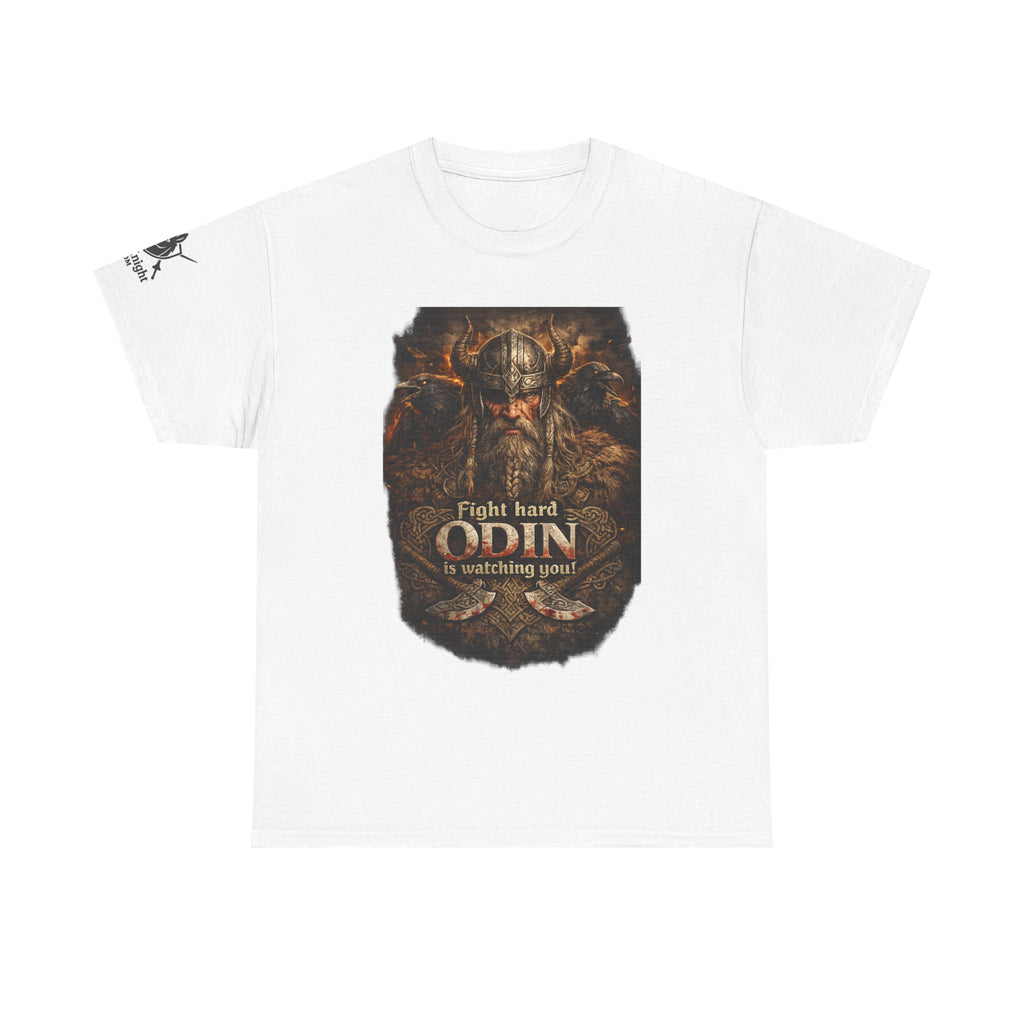 Viking shirt -Fight Hard Odin is watching you! — Funny Knight Tee