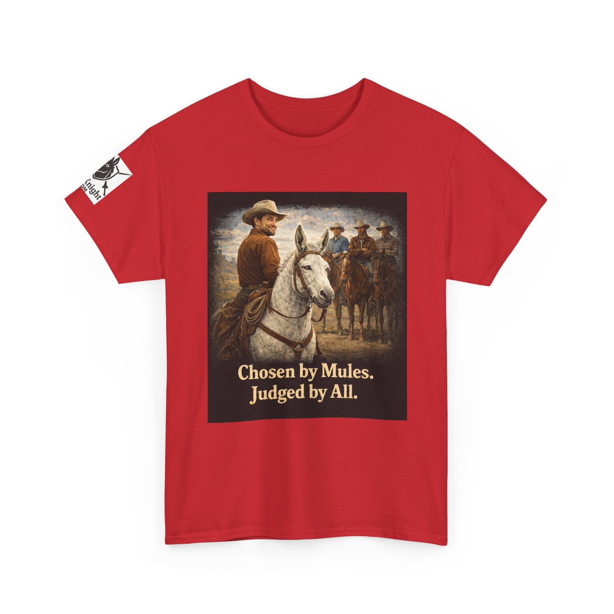 Cowboy Vintage Tee — "Chosen by Mules, Judged by All" Western Shirt