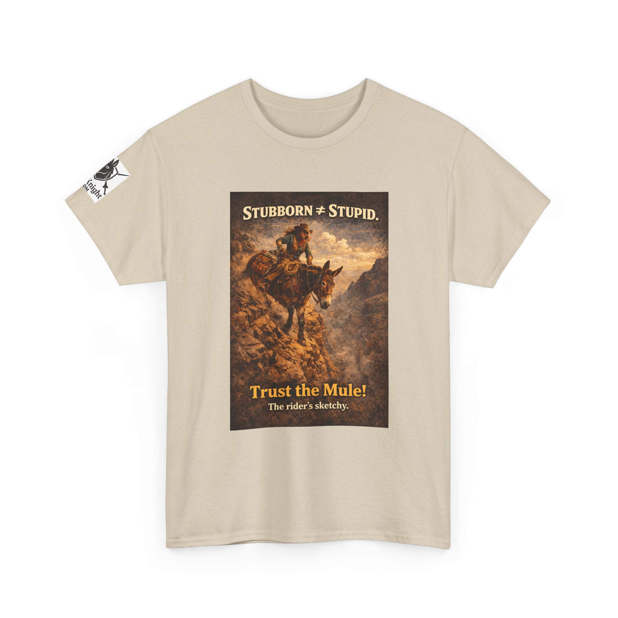 Mule Tee — "Stubborn not Stupid. Trust the Mule!" Vintage Western Humor T-Shirt