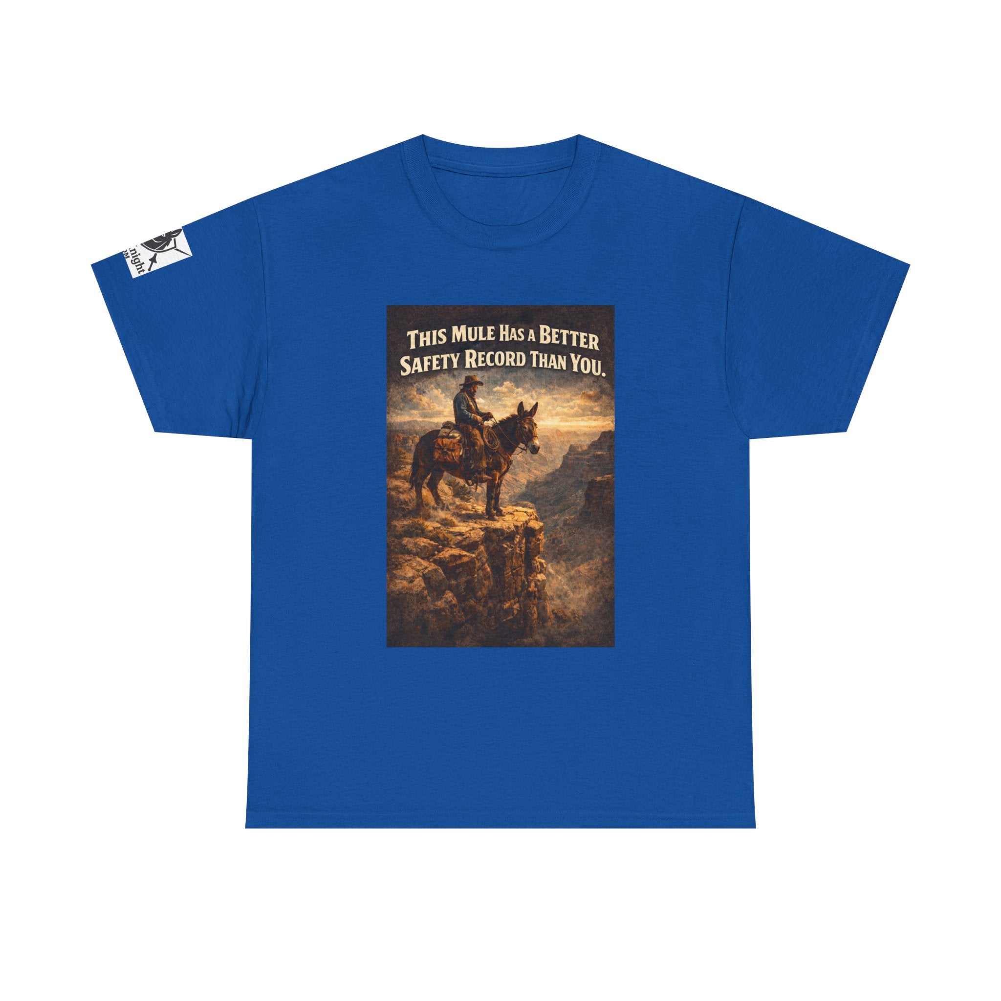 T-Shirt — Vintage Western "This Mule Has a Better Safety Record Than You"