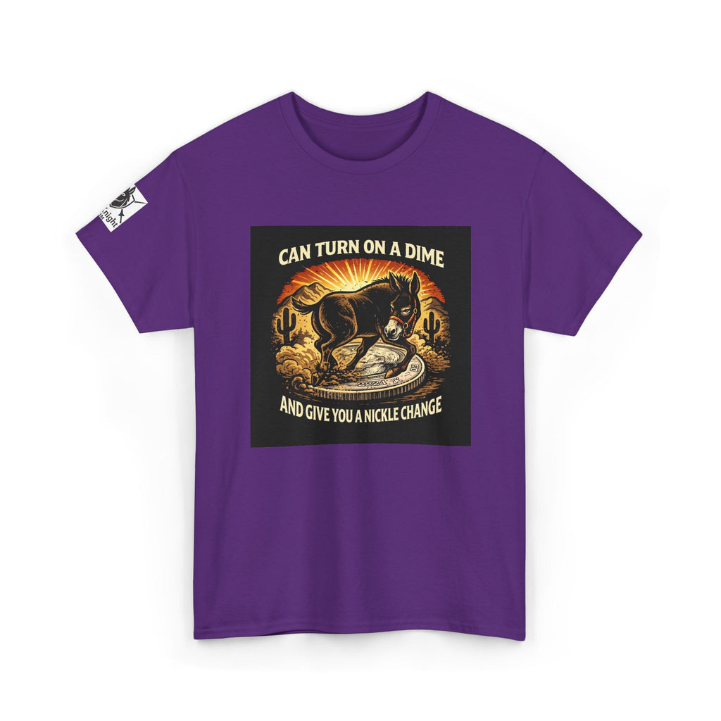 Mule Rider Retro Graphic Tee - "Can Turn on a Dime and Give You a Nickel Change"