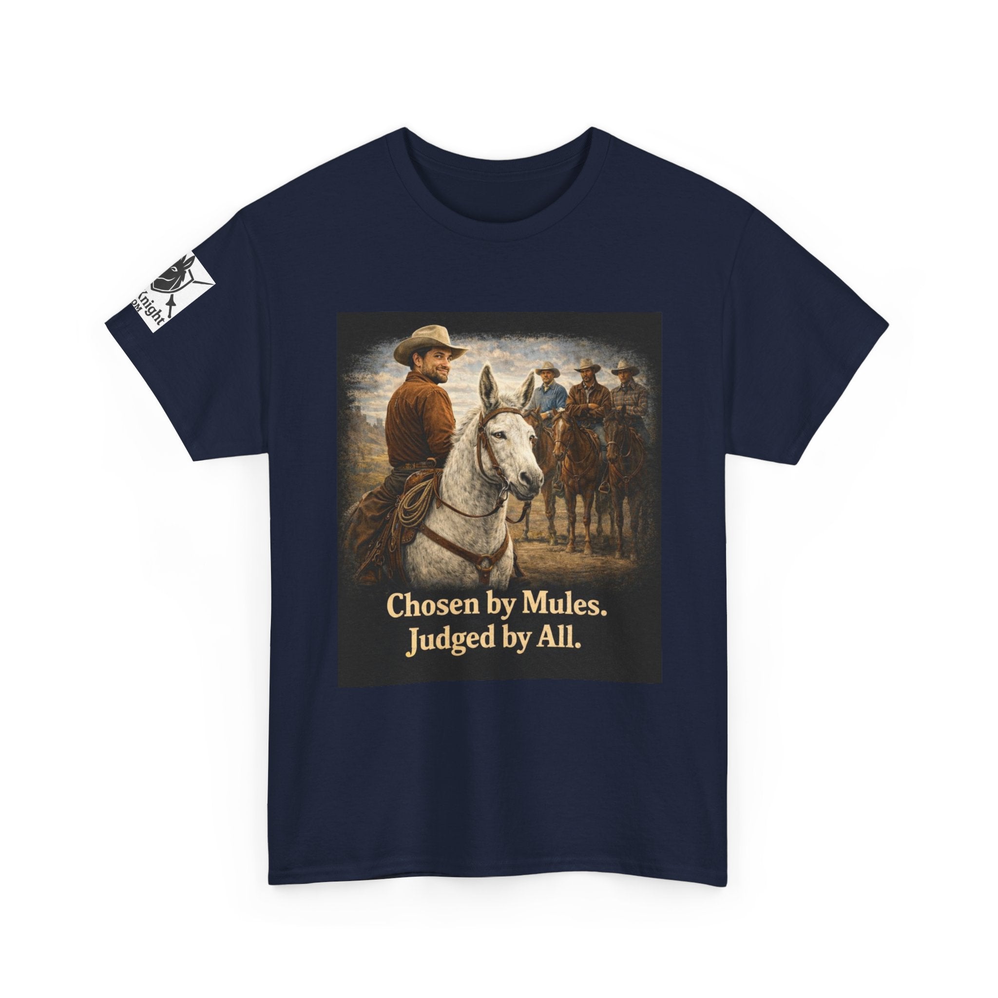 Cowboy Vintage Tee — "Chosen by Mules, Judged by All" Western Shirt