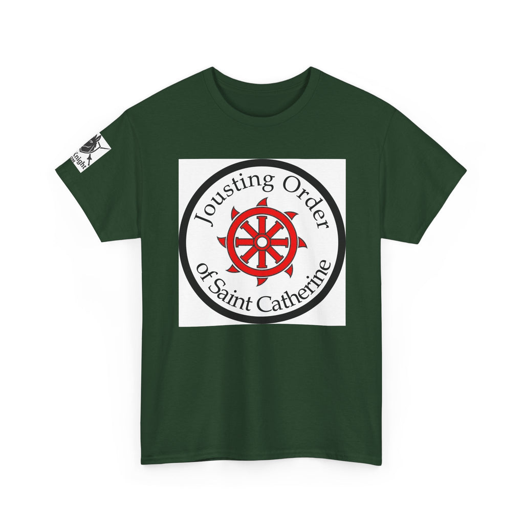 Saint Catherine Jousting Order Tee — Medieval Crest T‑Shirt