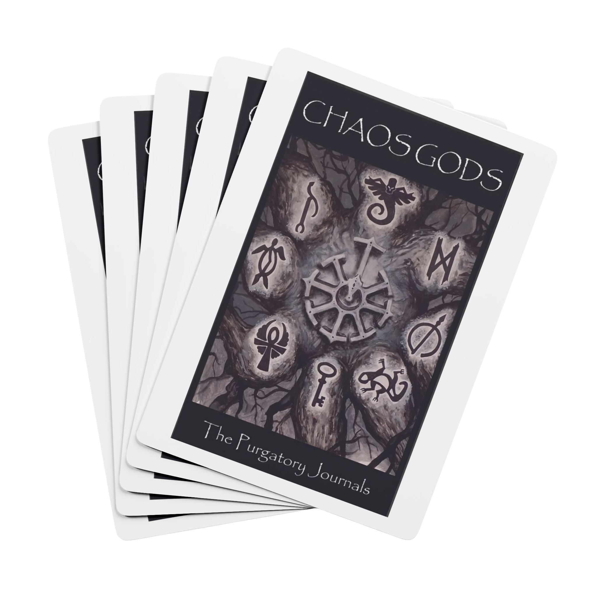 Chaos Gods - The Purgatory Journals Fantasy Poker Playing Cards — Decorative Ace of Spades Deck for Gamers & Collectors