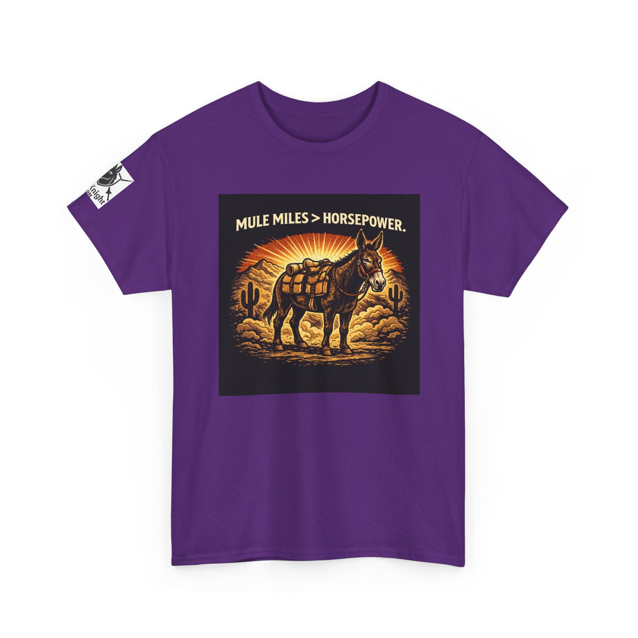 Mule Miles > Horsepower Tee — Vintage Pack Mule Graphic T-Shirt