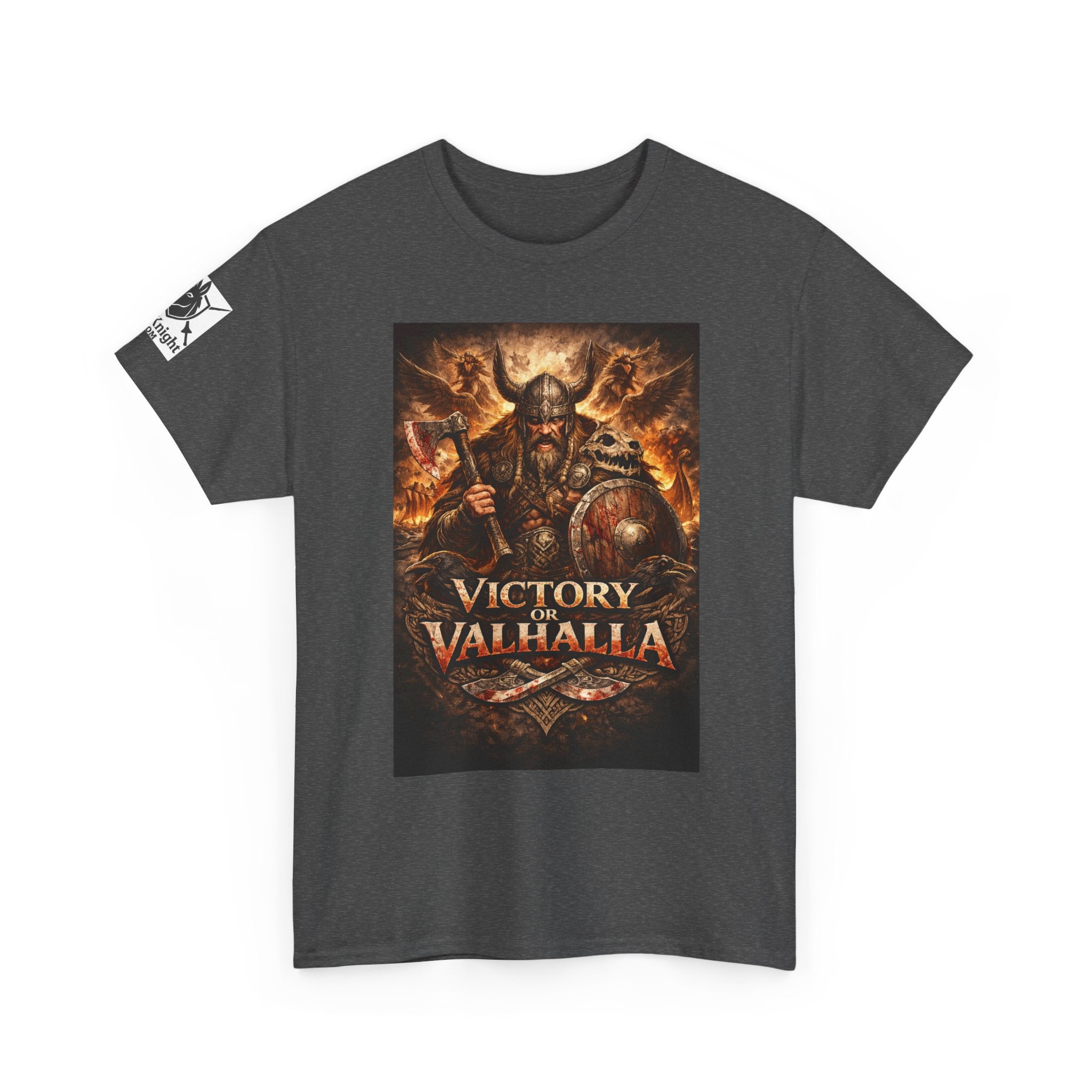 Viking shirt with Odin  -Victory or Valhalla!   Viking tee