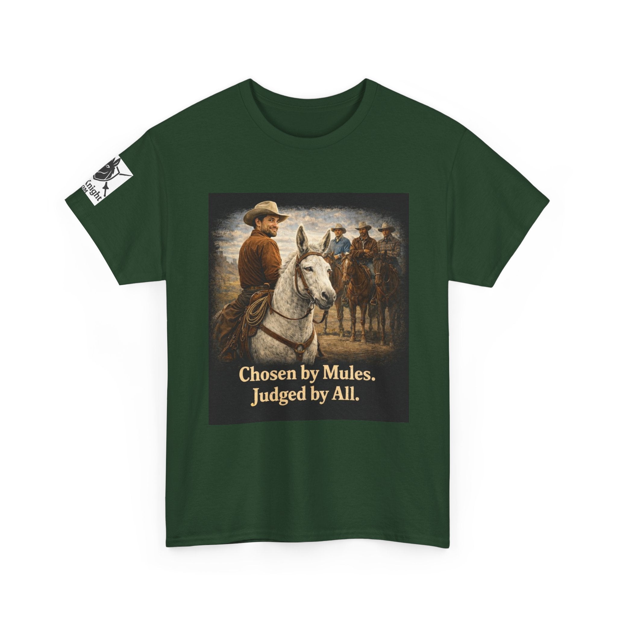Cowboy Vintage Tee — "Chosen by Mules, Judged by All" Western Shirt