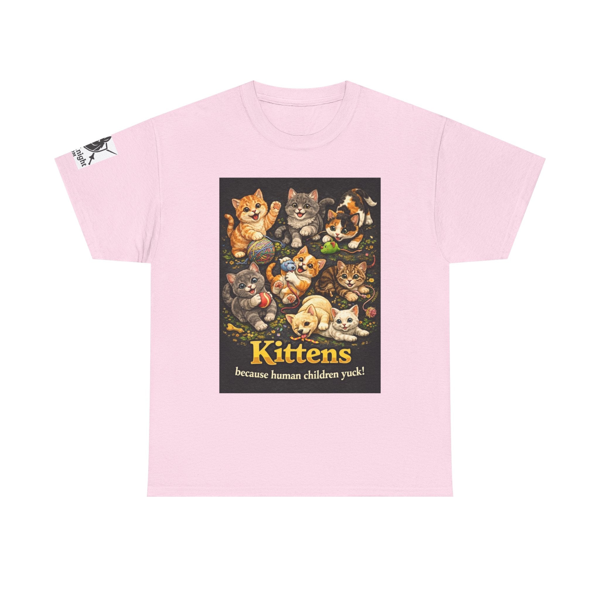 Kittens playing.  Kittens because human Children Yuck!  Teeshirt