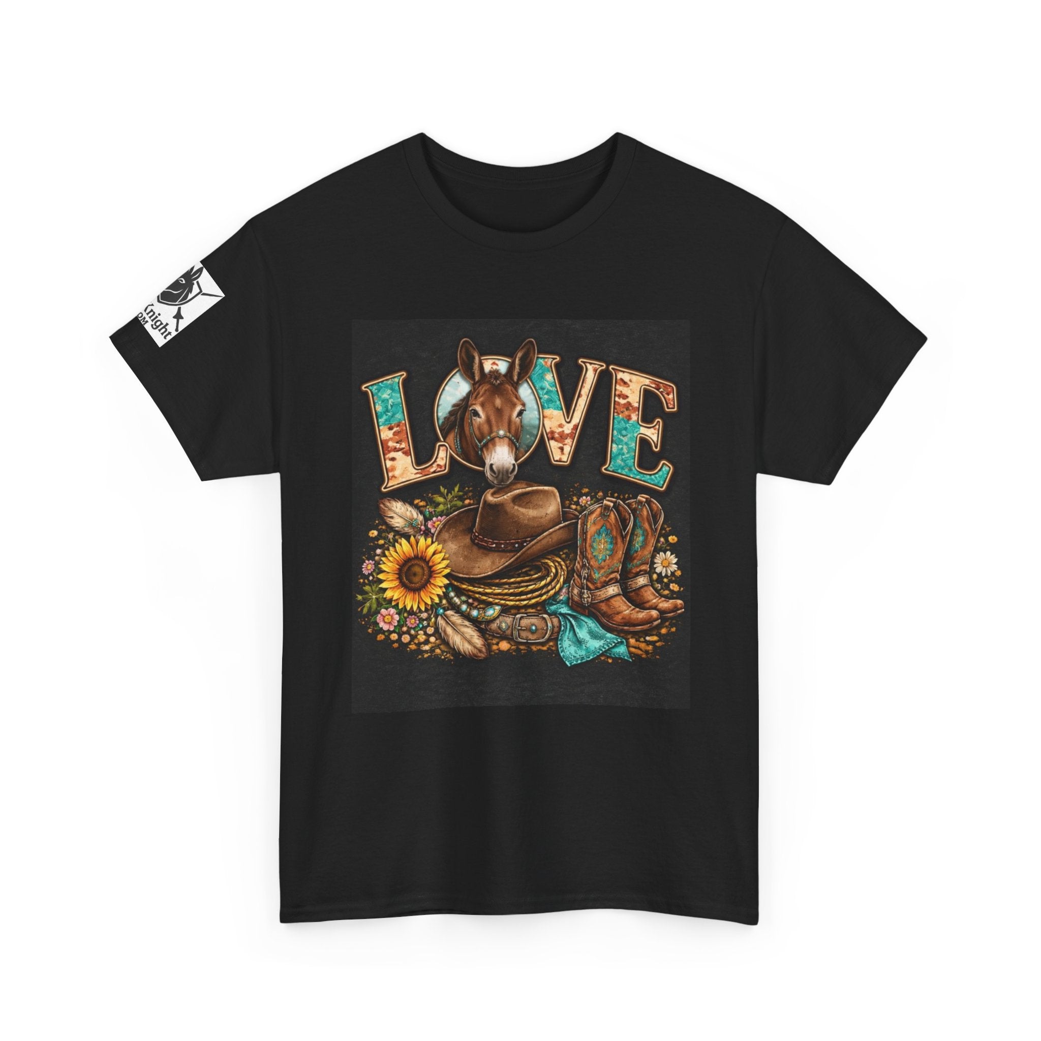 Western rider Love Mules— Cowgirl western Graphic Tee
