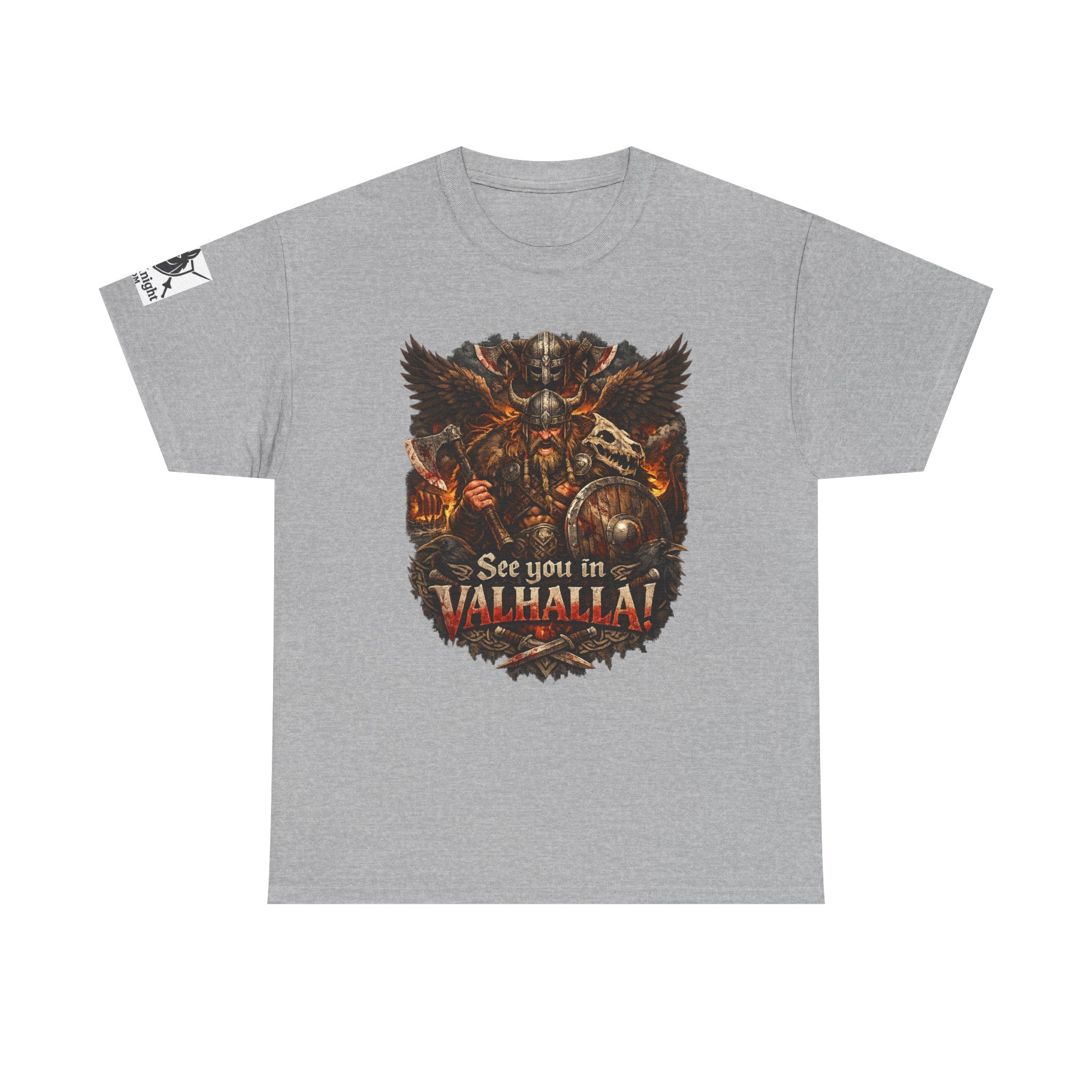 Viking shirt See you in Valhalla — Funny Knight Tee