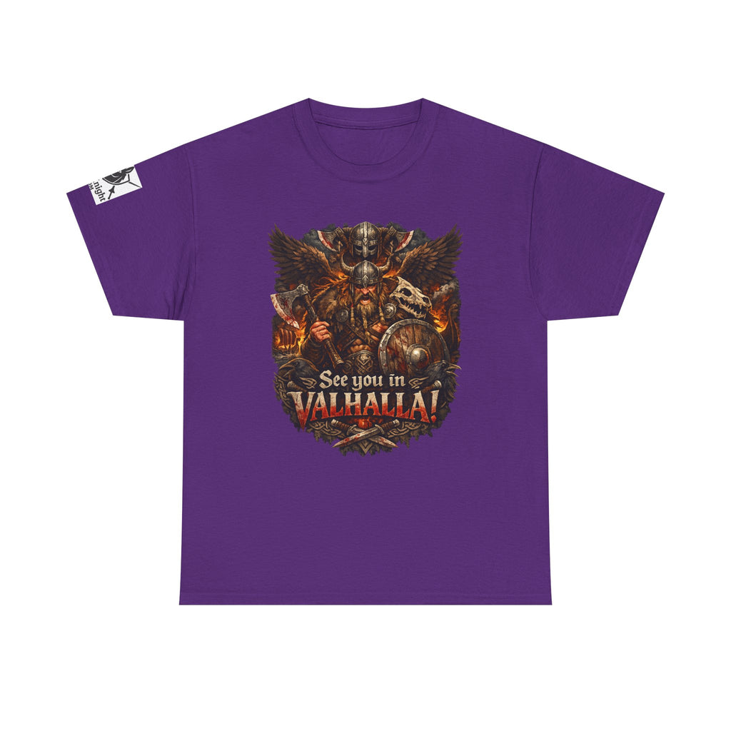 Viking shirt See you in Valhalla — Funny Knight Tee