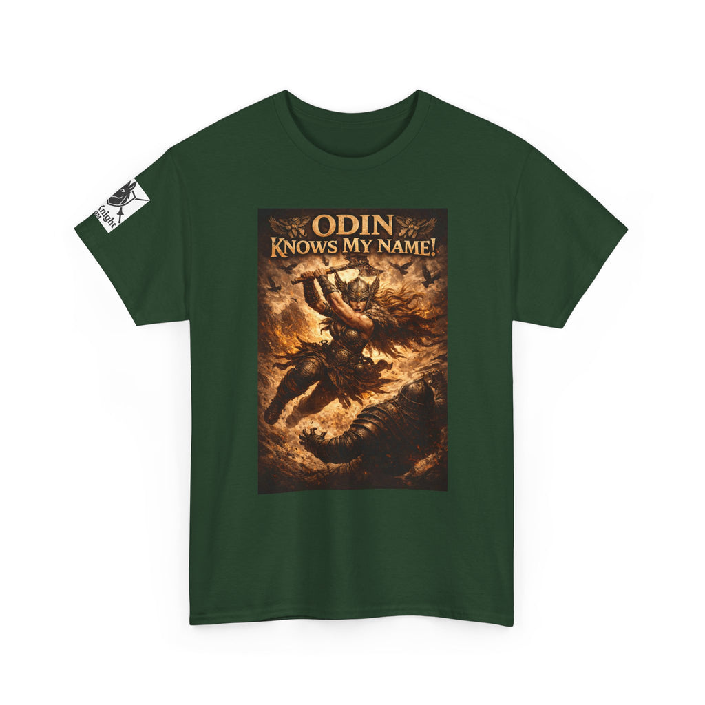 Viking Valkyrie shirt -Odin Knows my Name! — viking Tee