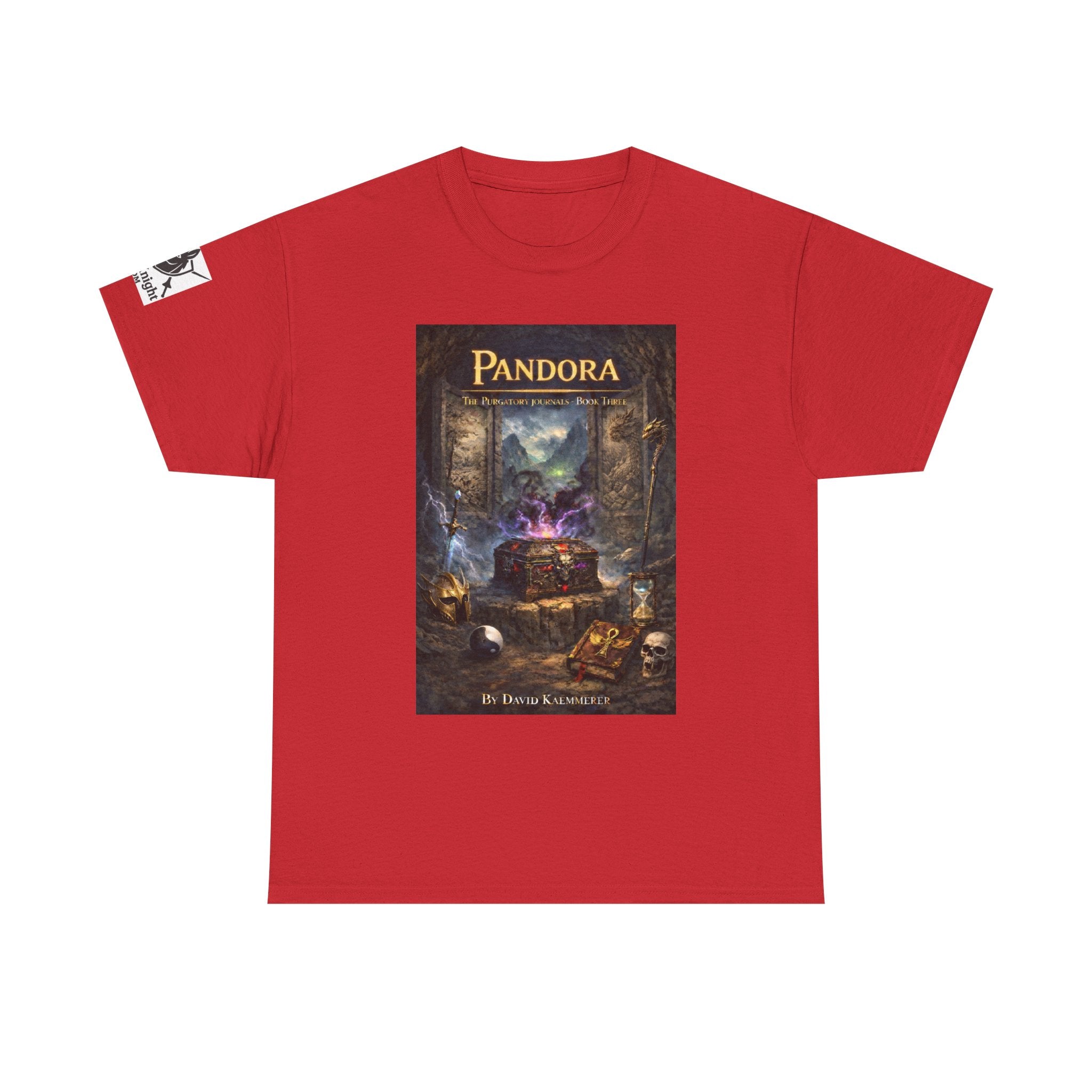 TShirt - Pandora Book Cover Art and on back depicts Chaos Gods Cover