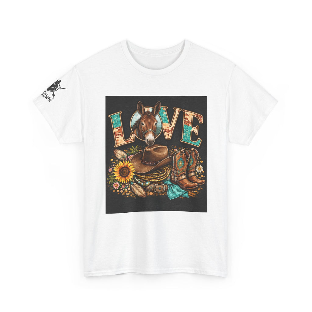 Western rider Love Mules— Cowgirl western Graphic Tee