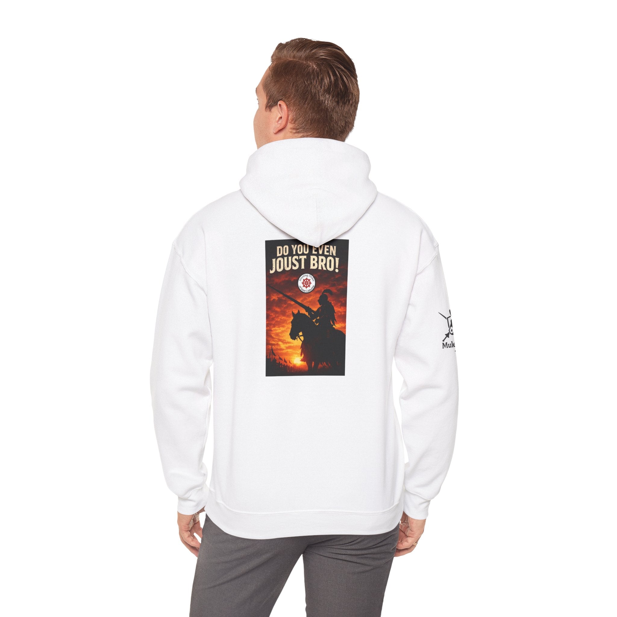 Jousting Hoodie — "Do You Even Joust Bro?" Medieval Tournament Sweatshirt