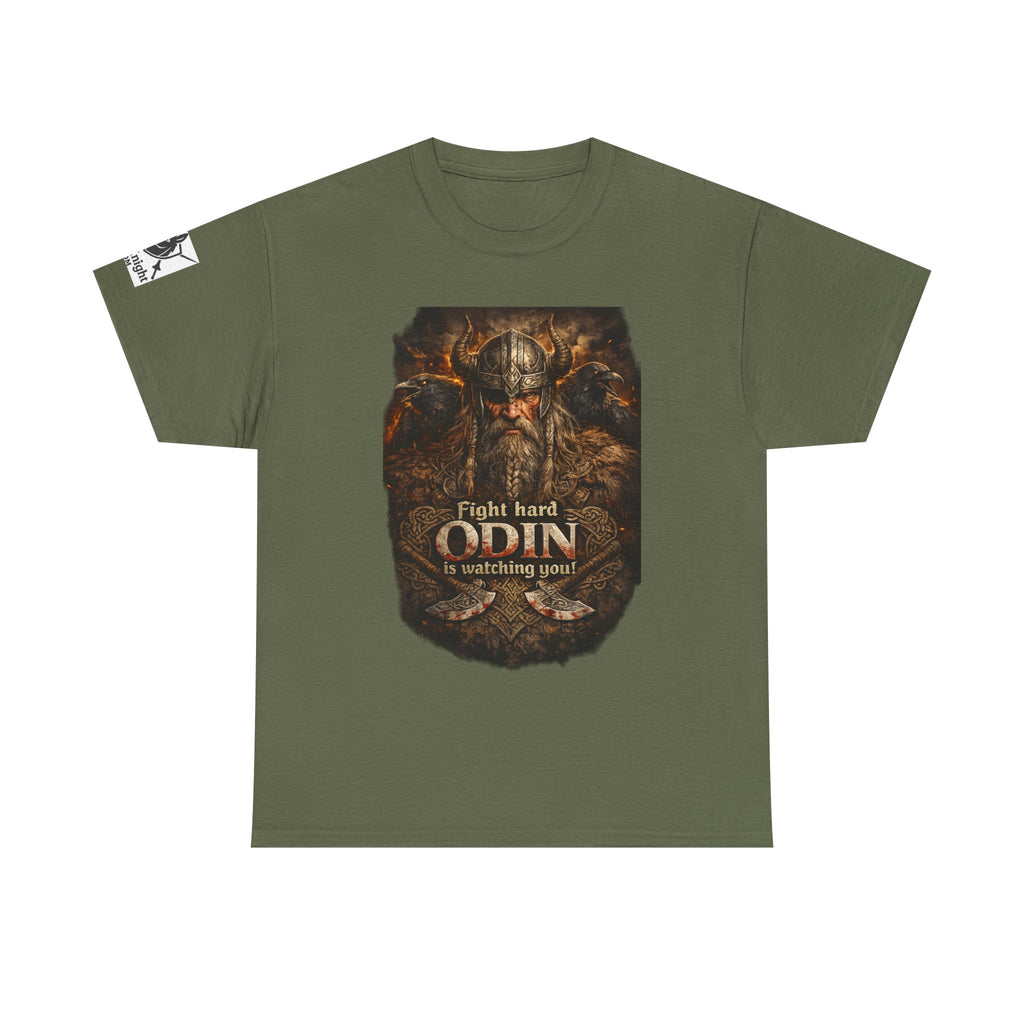 Viking shirt -Fight Hard Odin is watching you! — Funny Knight Tee