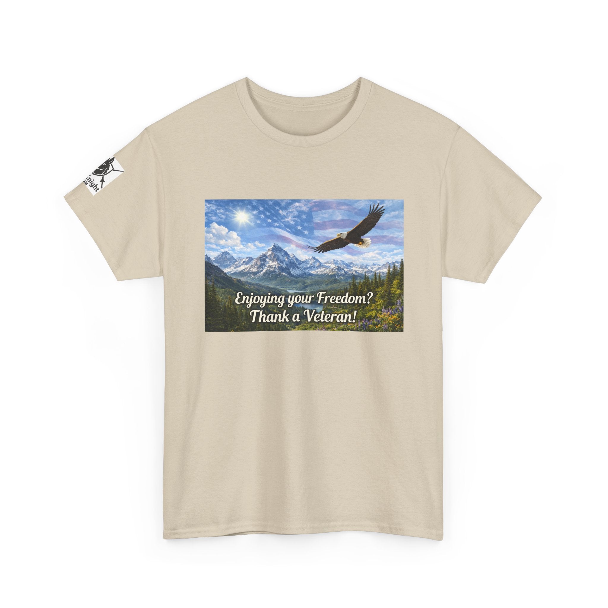 USA Graphic Tee - "Enjoying your freedom?  Thank a Vet!"