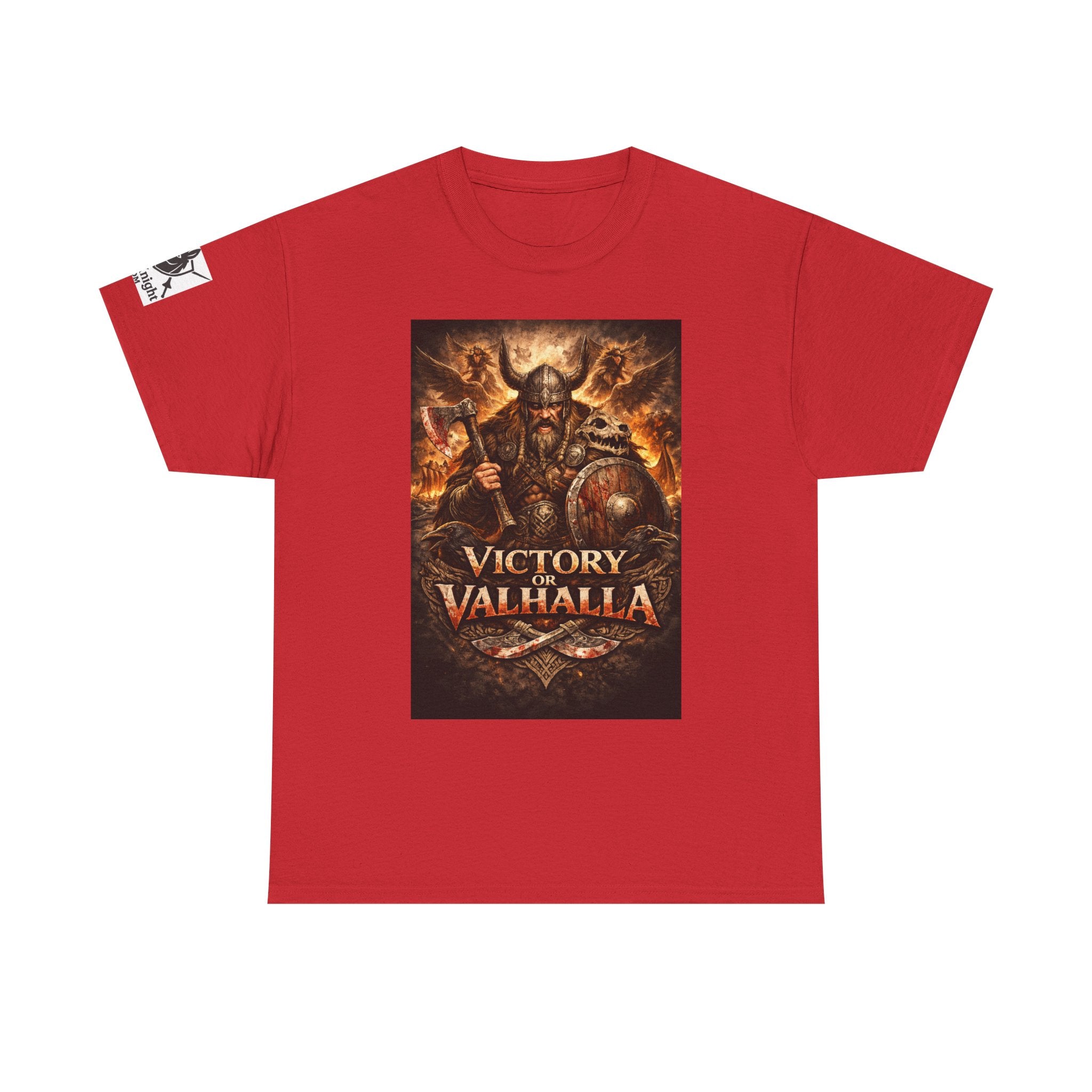 Viking shirt with Odin  -Victory or Valhalla!   Viking tee