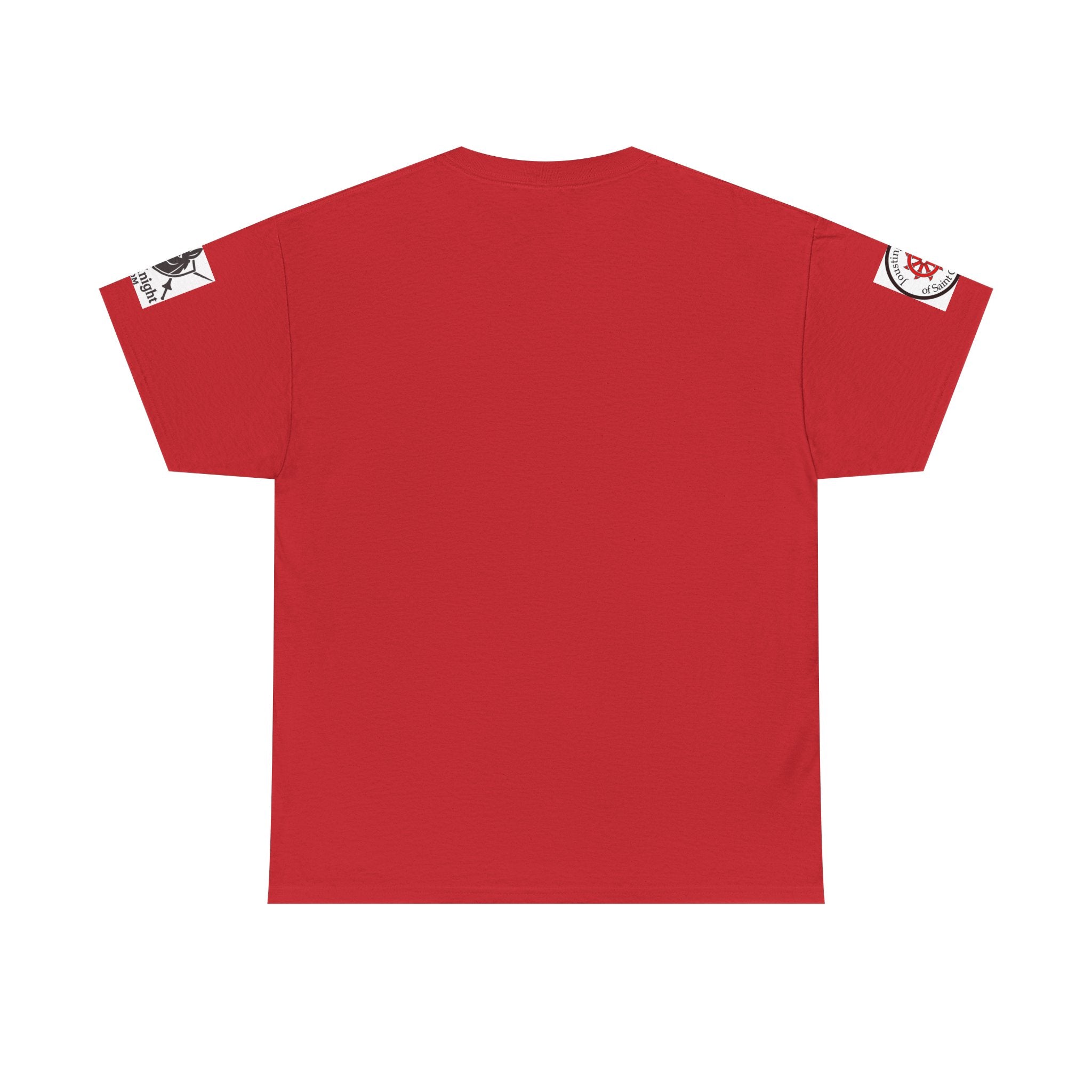 Saint Catherine Jousting Order  Tee — Vintage Stained Glass Saint/Jousting T‑Shirt