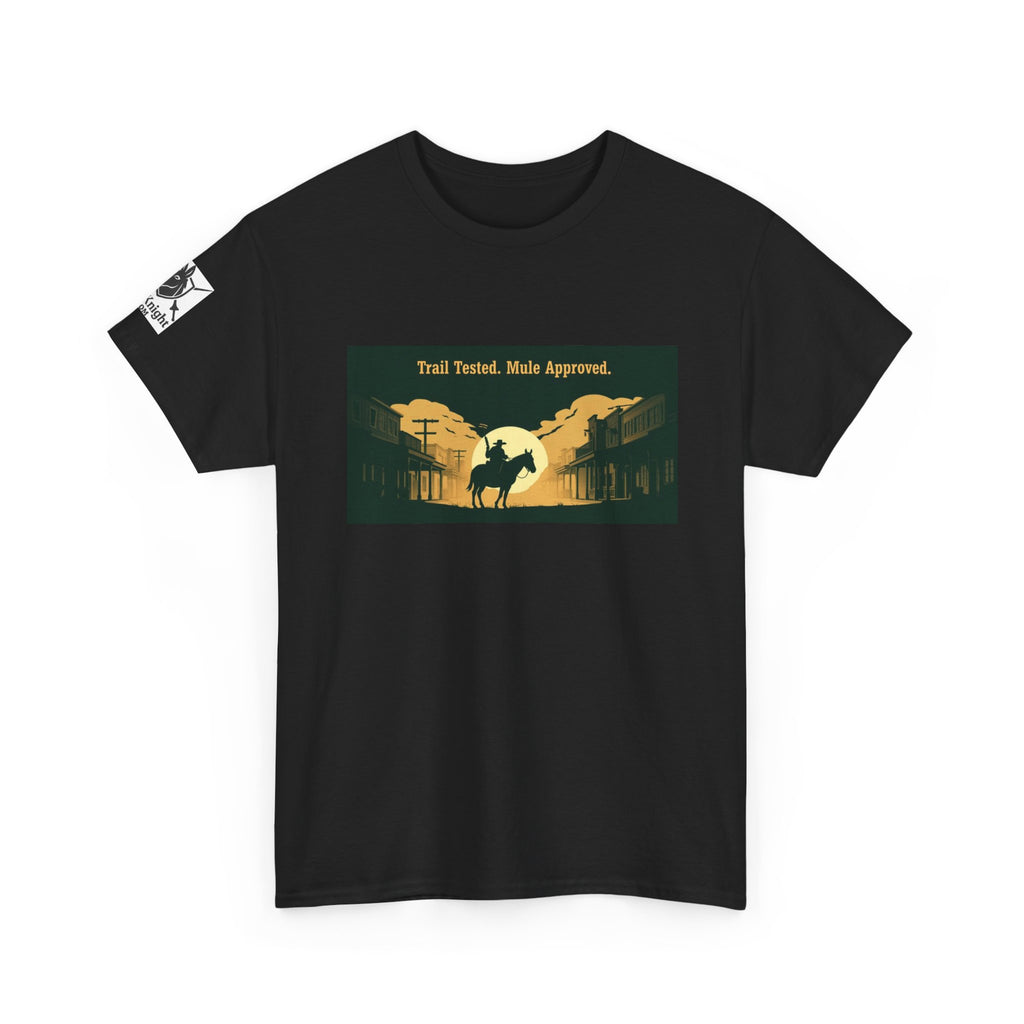 Western Rodeo T-Shirt — 'Trail Tested, Mule Approved' Vintage Cowboy Tee