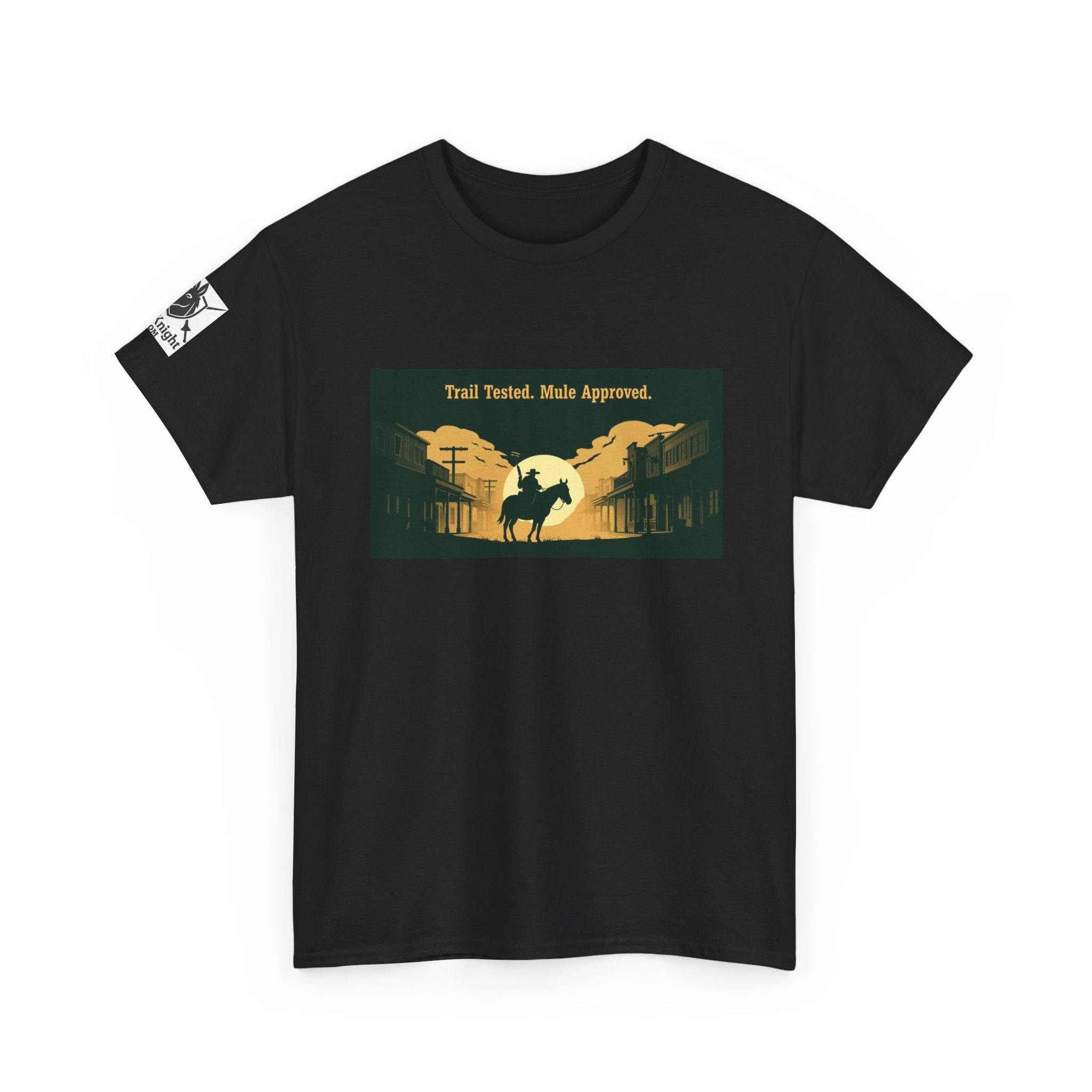 Western Rodeo T-Shirt — 'Trail Tested, Mule Approved' Vintage Cowboy Tee