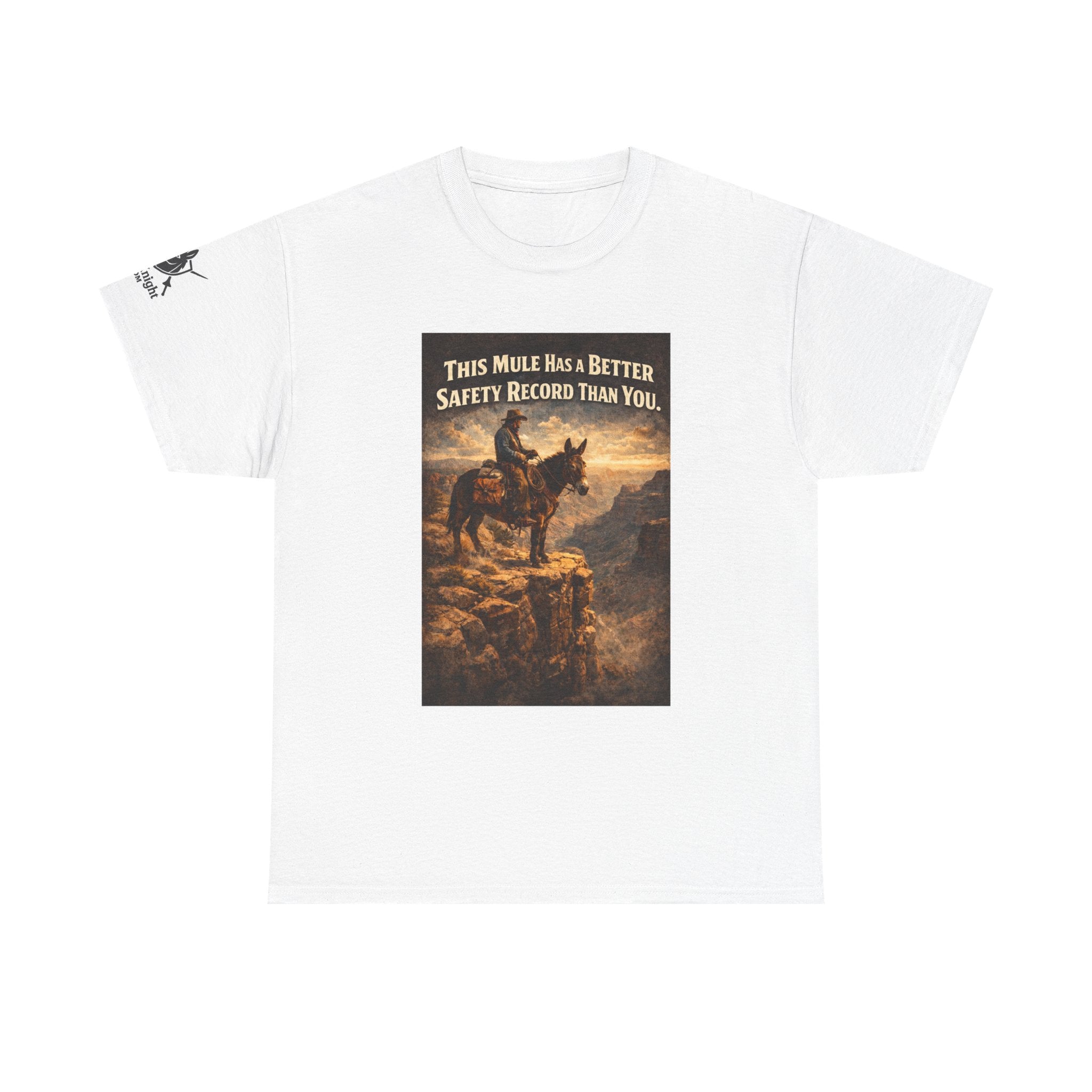 T-Shirt — Vintage Western "This Mule Has a Better Safety Record Than You"