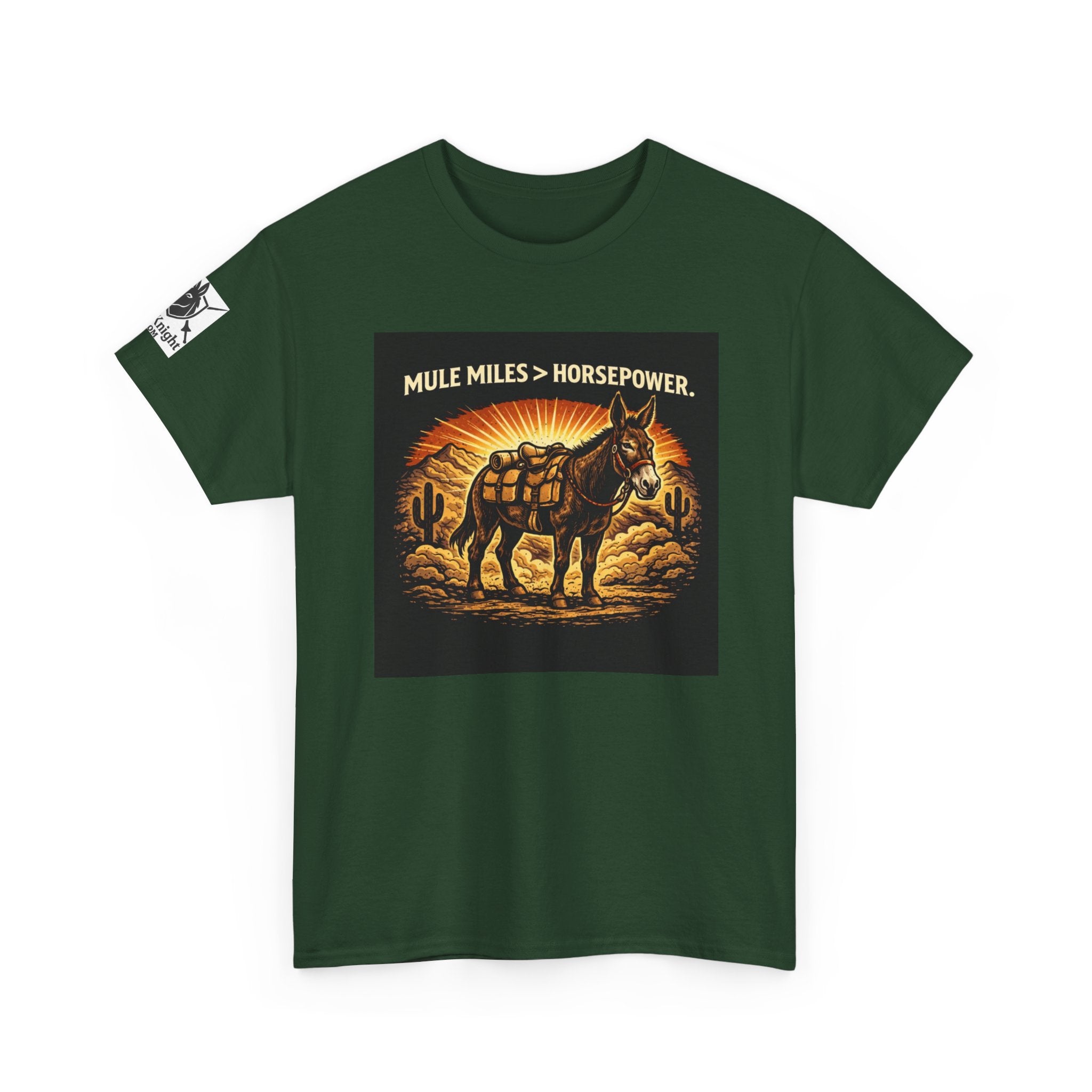 Mule Miles > Horsepower Tee — Vintage Pack Mule Graphic T-Shirt
