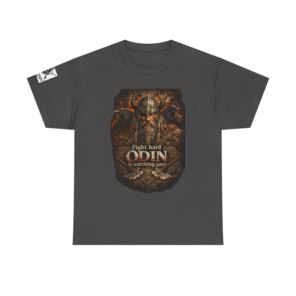 Viking shirt -Fight Hard Odin is watching you! — Funny Knight Tee